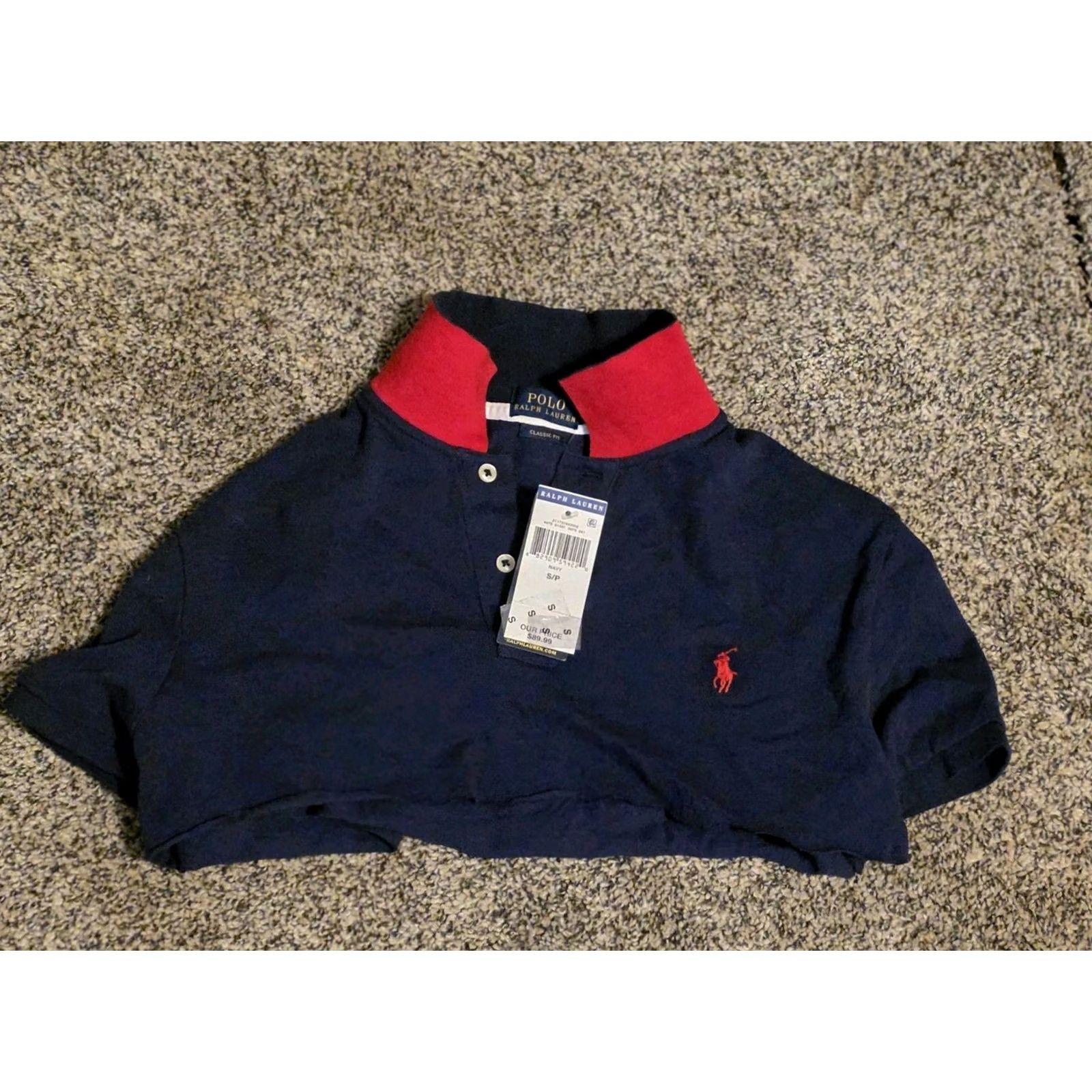 Polo Ralph Lauren Polo Ralph Lauren Polo Shirt Slim Fit Short Sleeve Blue S Mens Polo Shirt Size US S / EU 44-46 / 1 - 2 Thumbnail