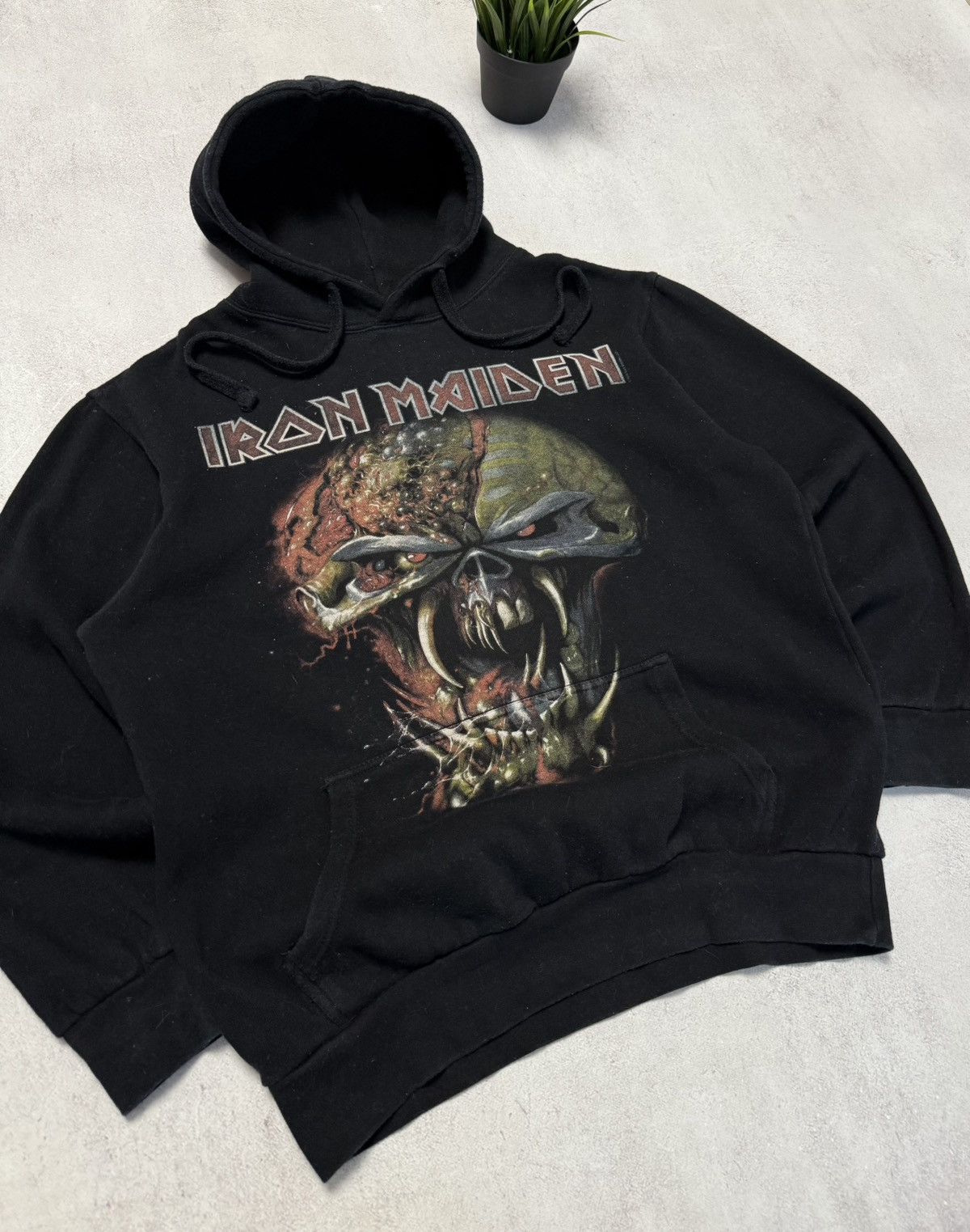 Band Tees Vintage Iron Maiden Hoodie Baggy Black 90s Size US L / EU 52-54 / 3 - 2 Thumbnail