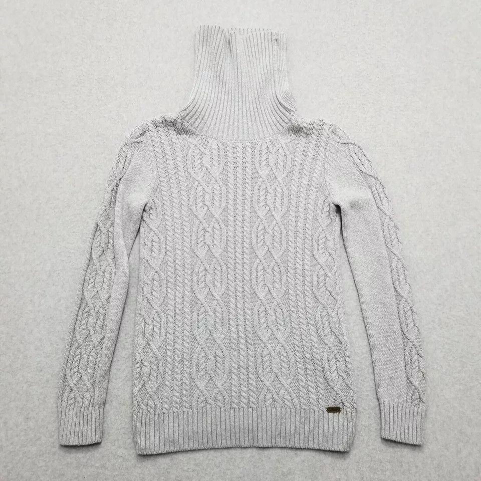 Bass Bass Sweater Womens XS Gray Long Sleeve Turtleneck Pullover Size XS / US 0-2 / IT 36-38 - 1 Thumbnail