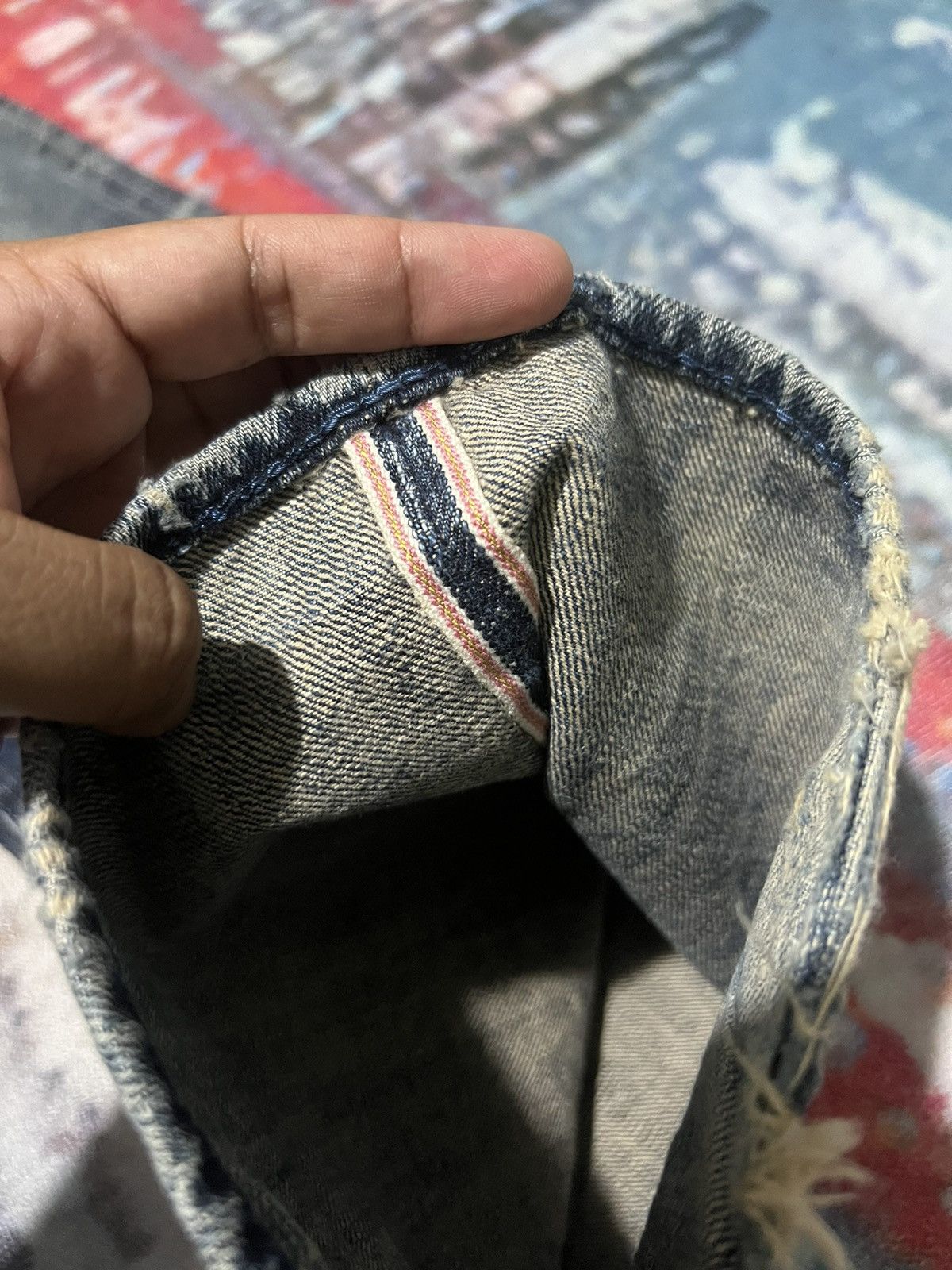 Distressed Evisu Yamane Denim 30 Size