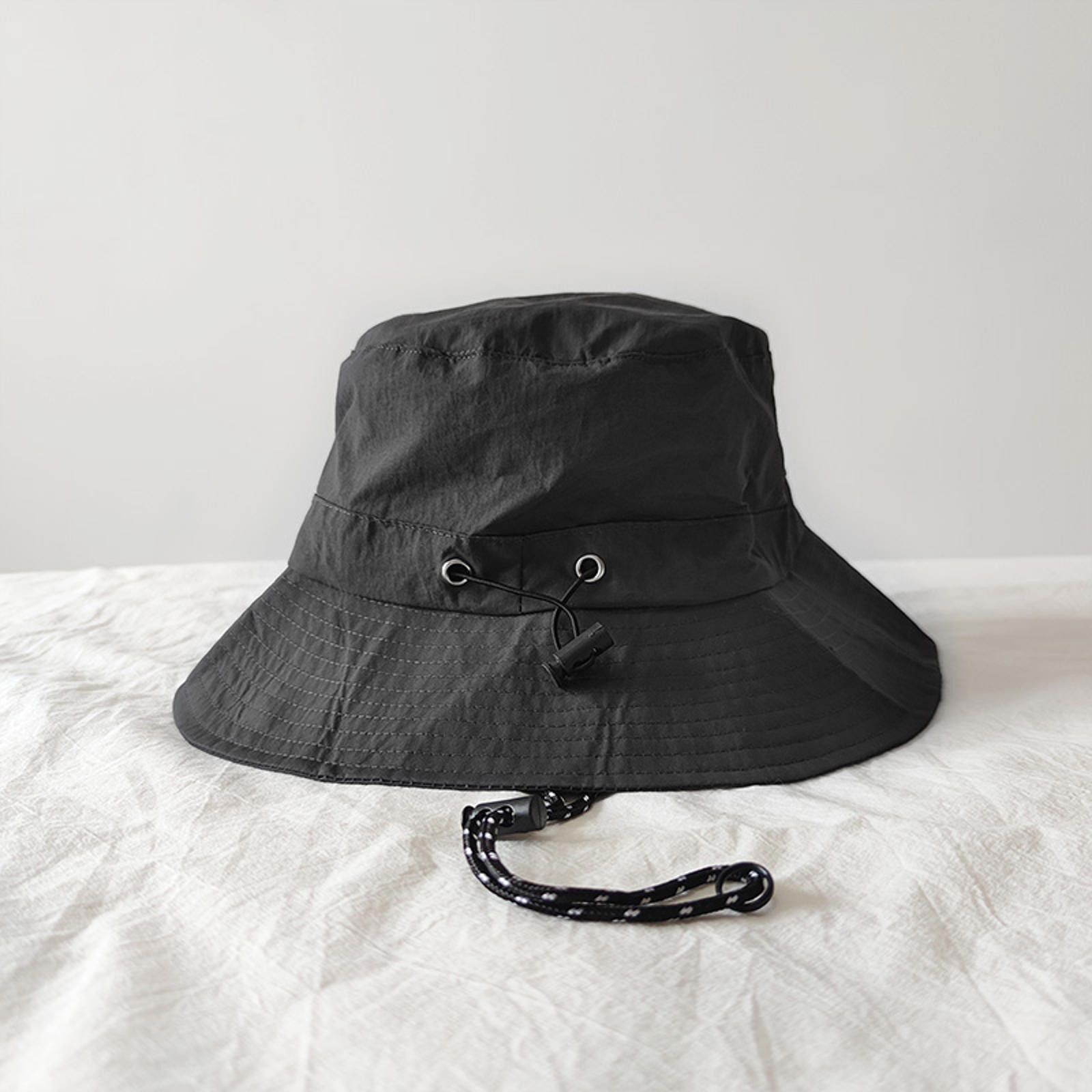 Other Outdoor Black Bucket Hat with Adjustable Strap Size ONE SIZE - 1 Thumbnail