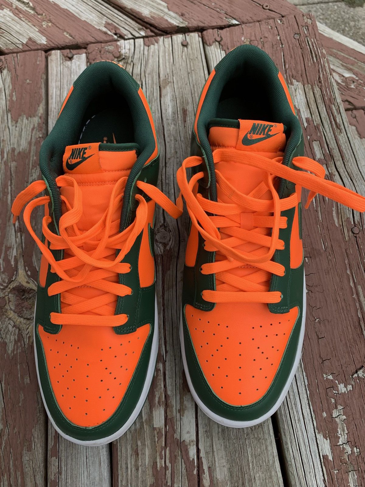 Nike Nike “Miami Hurricanes” Dunks Size US 12 / EU 45 - 3 Thumbnail