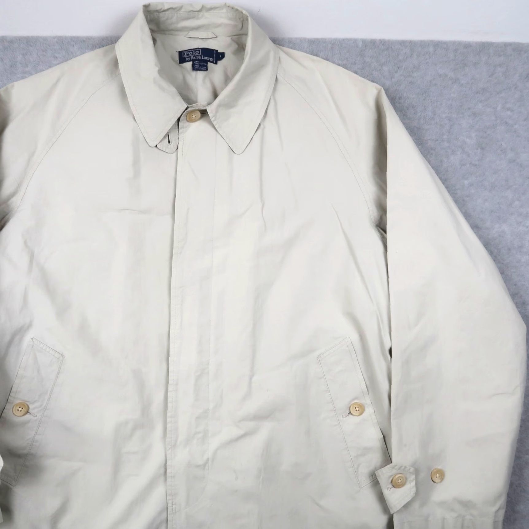 Ralph Lauren Vintage Ralph Lauren Coat 90s Trench Rain Beige Long Belted L Regular Men's Coat Size US L / EU 52-54 / 3 - 4 Thumbnail