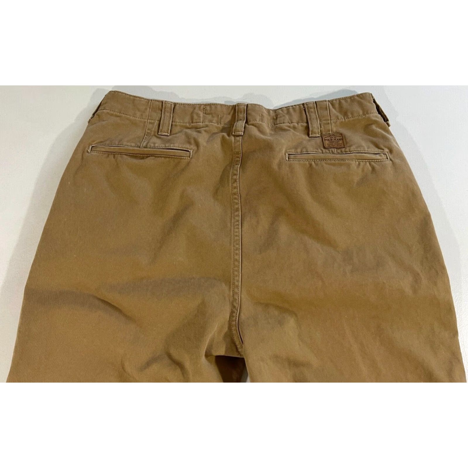 Polo Ralph Lauren VINTAGE Polo Jeans Company Ralph Lauren RL67 Chino Pants Men 33x30 Tan Cotton Canvas 90s Preppy USA Polo Ralph Lauren Pants Mens Chino Vintage 33x30 Size US XS / EU 42 / 0 - 4 Thumbnail