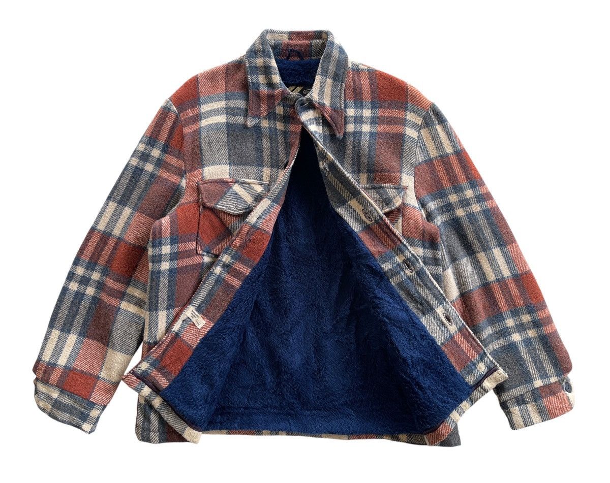 Sears 70s Sears Wool Plaid Sherpa Lining Jacket Size US M / EU 48-50 / 2 - 4 Thumbnail
