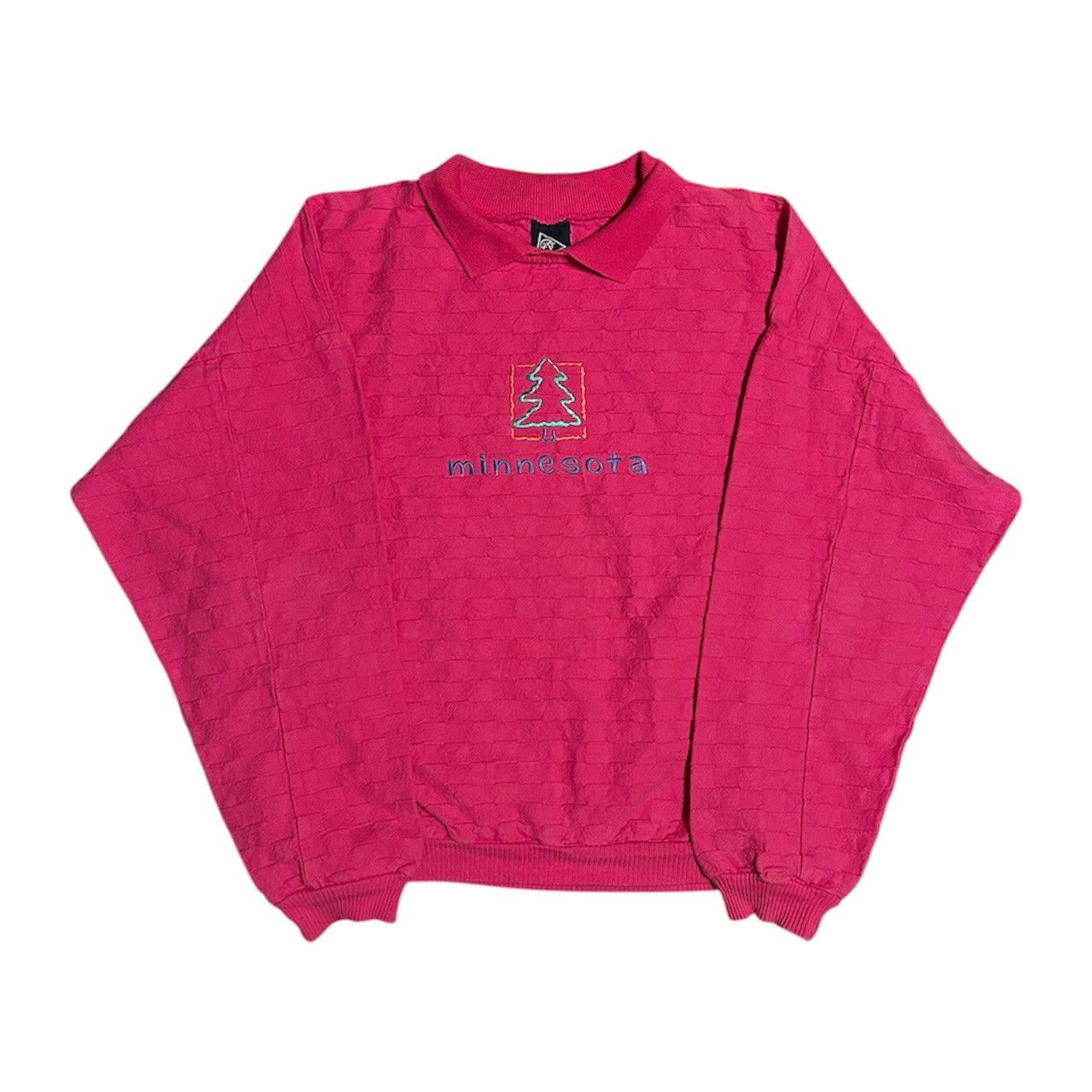 Vintage × Wek Vintage Minnesota Checkered Pink Sweatshirt Size XS / US 0-2 / IT 36-38 - 1 Thumbnail
