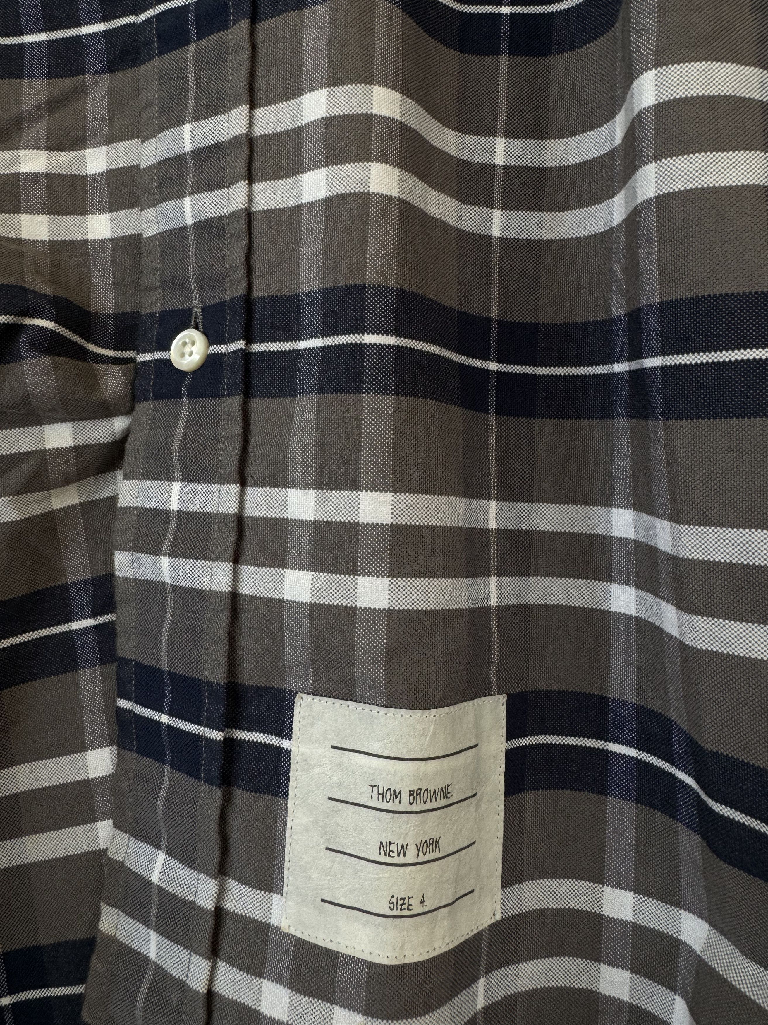 Thom Browne Thom Browne Plaid / Striped Button Down Size US XL / EU 56 / 4 - 5 Thumbnail