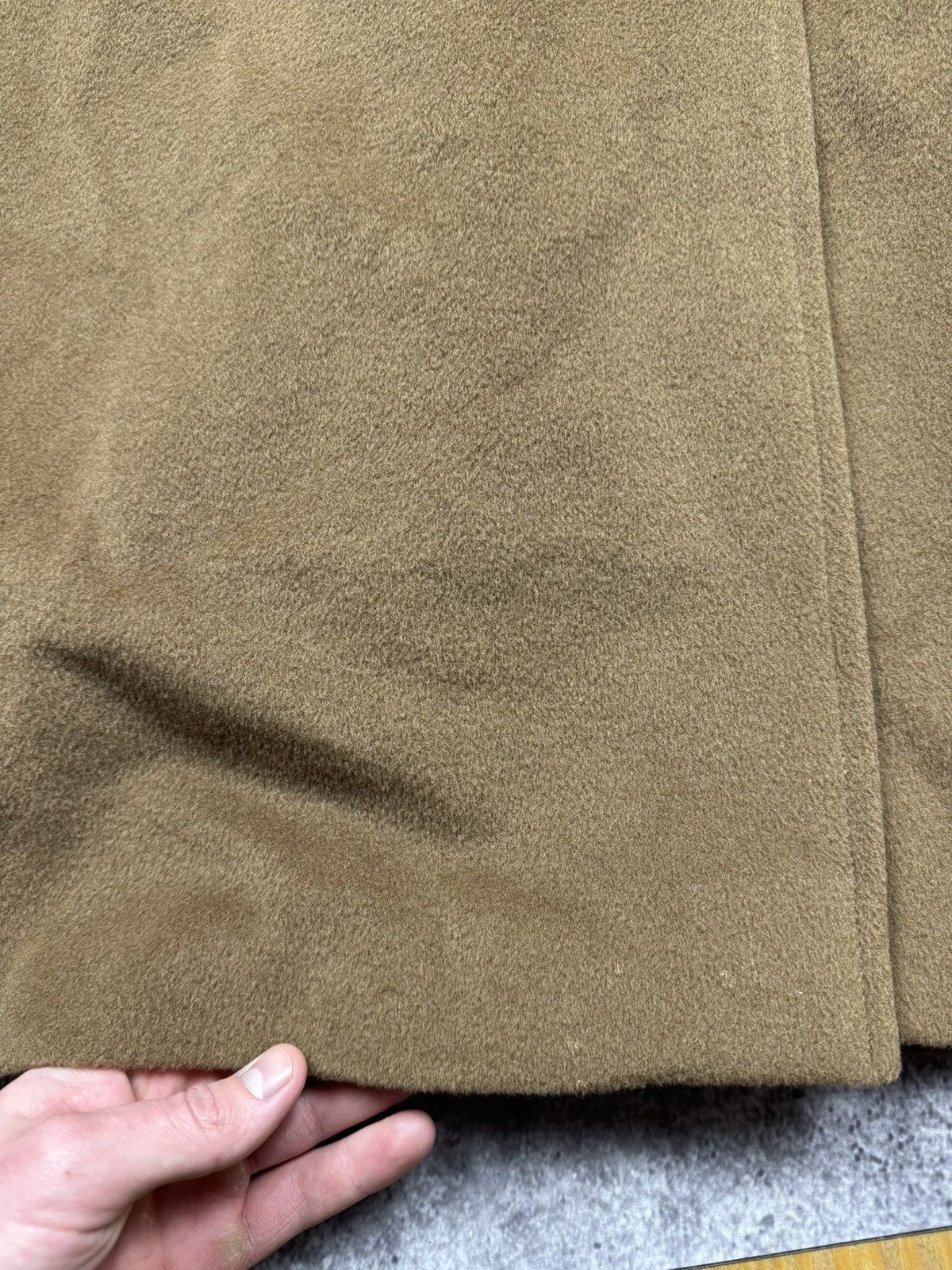 Max Mara 💥Vintage Max Mara Double Breasted Collar Virgin Wool Coat Size L / US 10 / IT 46 - 15 Thumbnail