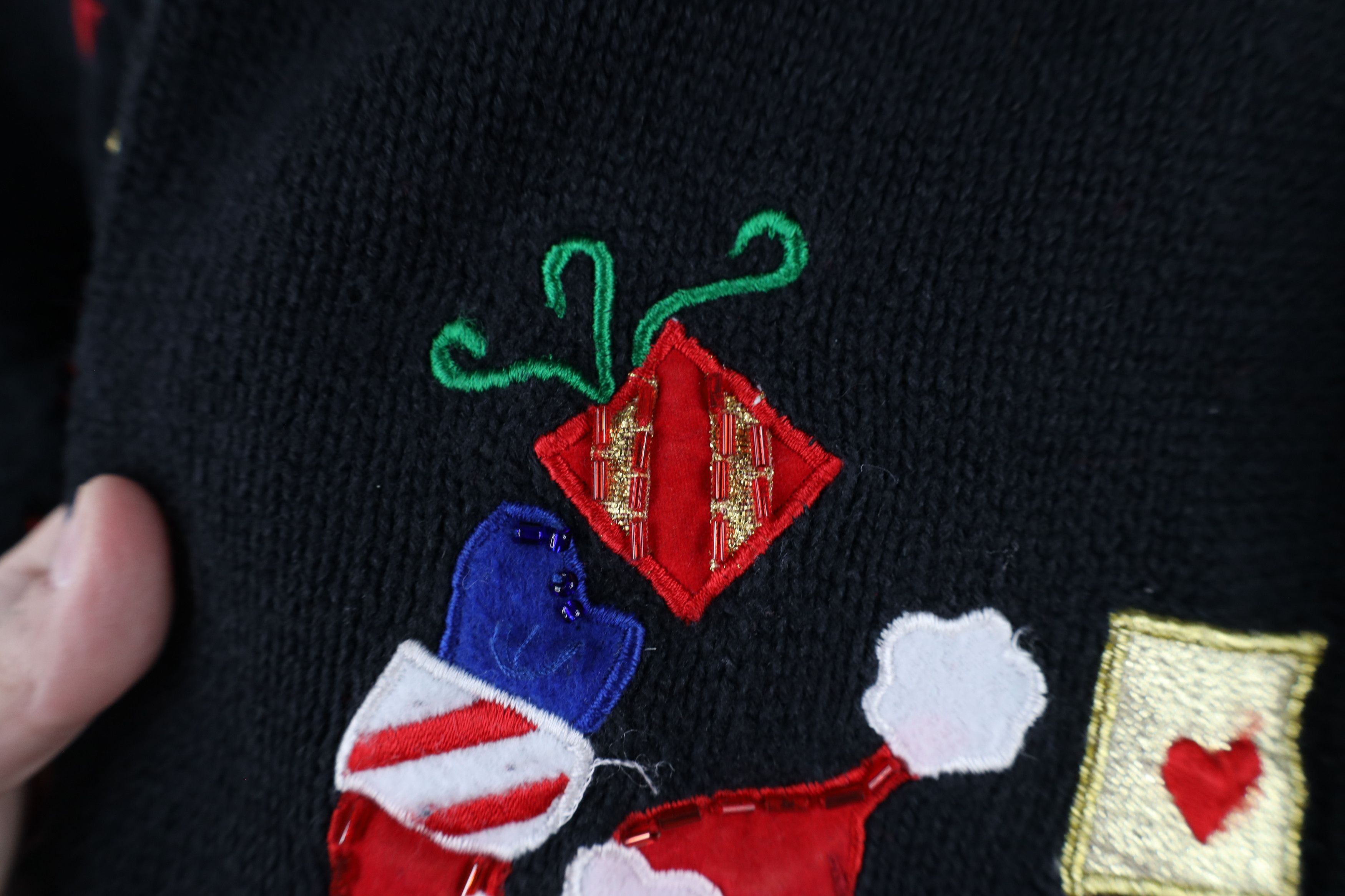 Vintage Vintage Y2K 2004 Christmas Santa Claus Cardigan Sweater Size M / US 6-8 / IT 42-44 - 9 Thumbnail