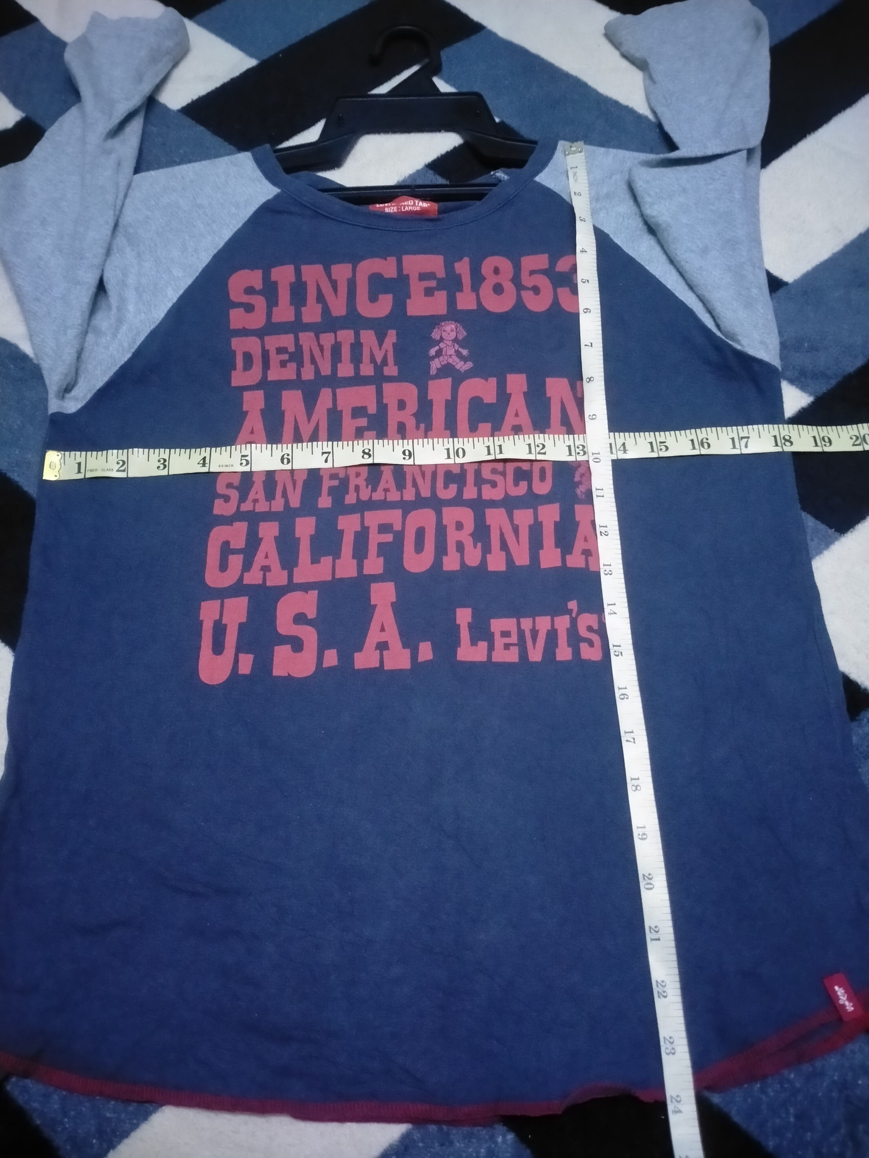Levi's × Levi's Made & Crafted × Levi's Vintage Clothing Vintage Levi's 3 quarter t-shirt for youth or ladies Size M / US 6-8 / IT 42-44 - 8 Thumbnail
