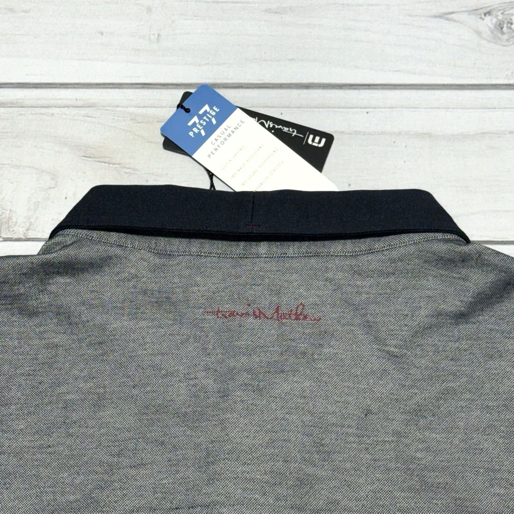 TravisMathew VINTAGE? No. Travis Mathew Polo Shirt Mens 2XL Gray K-Lew Golf Performance Prestige 77 NWT Size US XXL / EU 58 / 5 - 6 Thumbnail