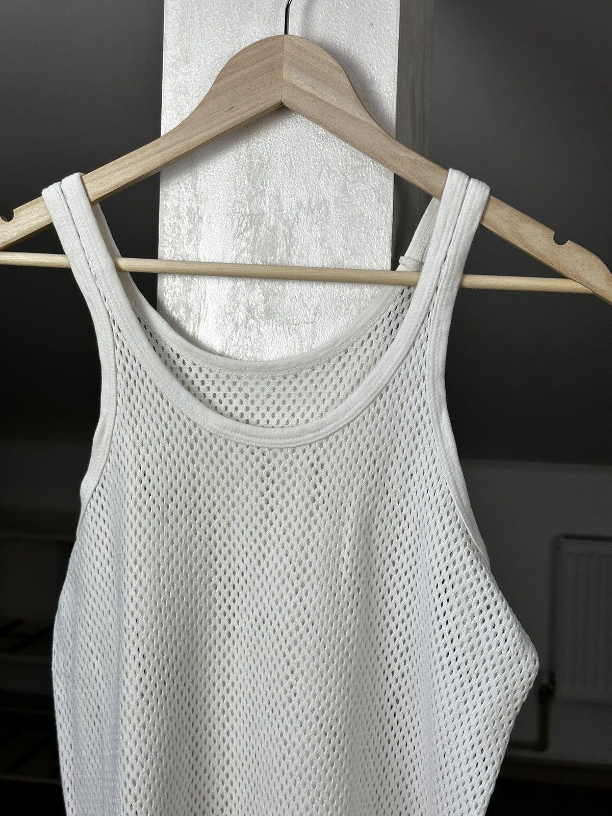 Other Vintage Tank Top Mesh Basic White 90s Size US M / EU 48-50 / 2 - 3 Thumbnail