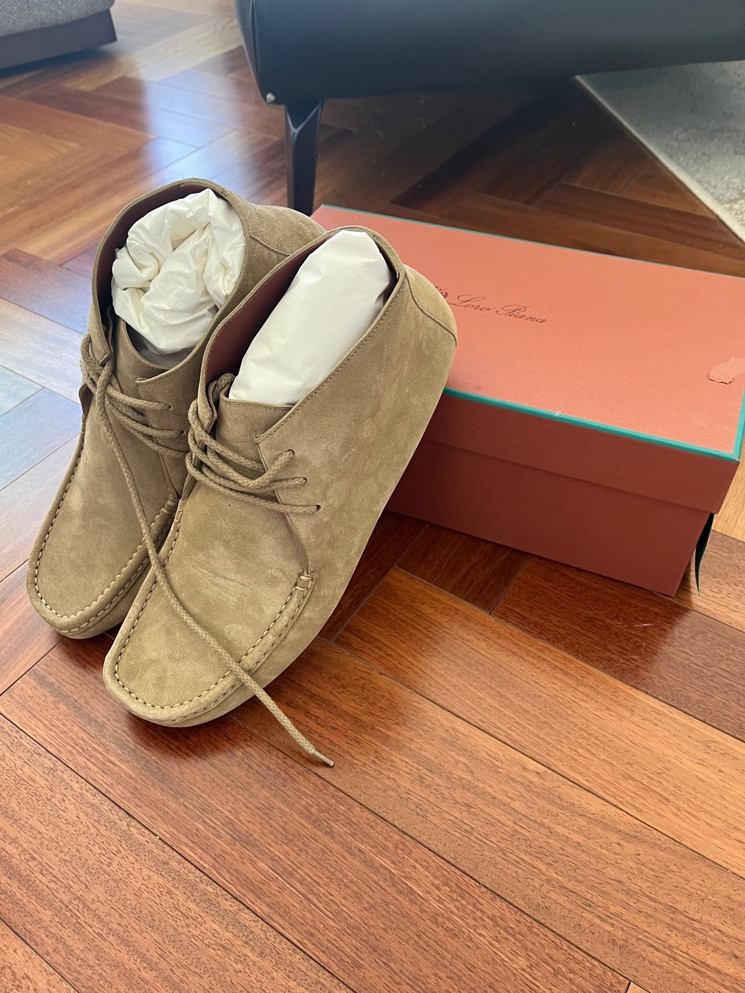 Loro Piana Loro Piana Dot Sole Suede Moccasin Boots Size US 12 / EU 45 - 3 Thumbnail