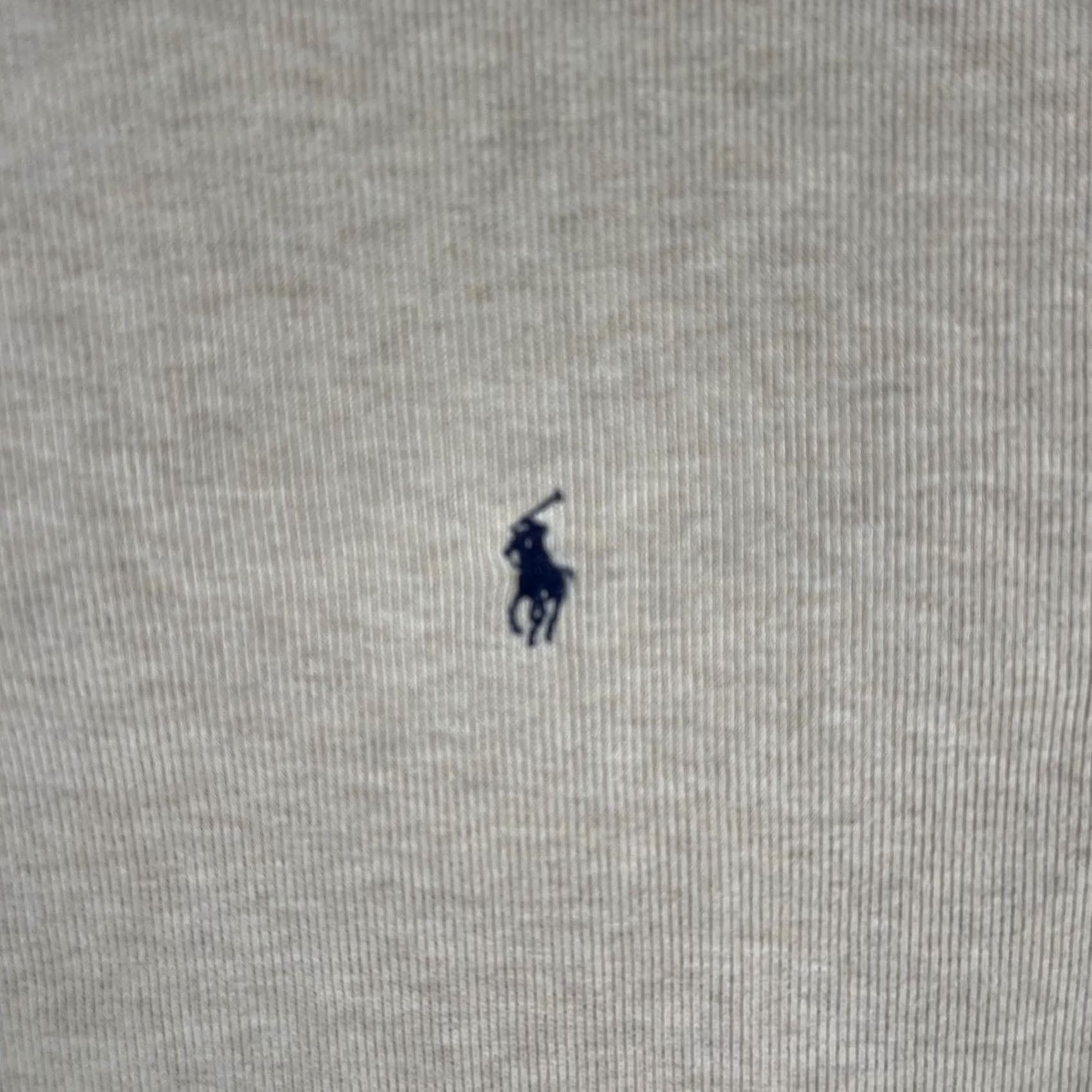 Polo Ralph Lauren Polo Ralph Lauren Pullover Sweater Mens 2XL Beige Quarter Zip Long Sleeve Cotton Size US XXL / EU 58 / 5 - 2 Thumbnail