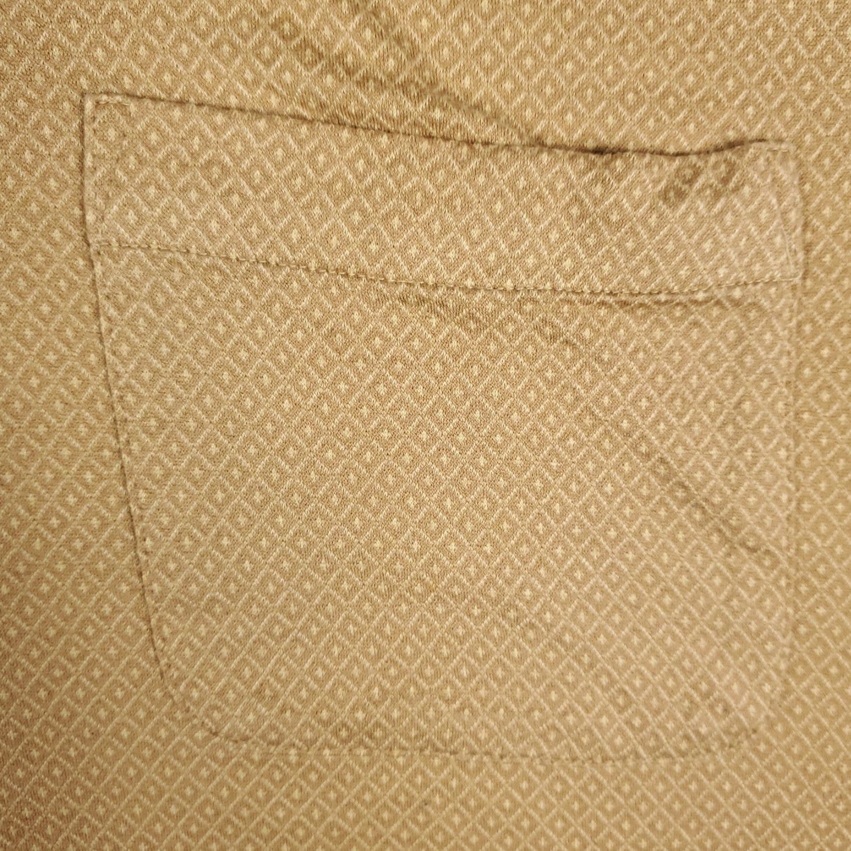 Cremieux VINTAGE Daniel Cremieux Beige Geometric Pocket Casual Mens Polo Shirt M Size US M / EU 48-50 / 2 - 2 Thumbnail