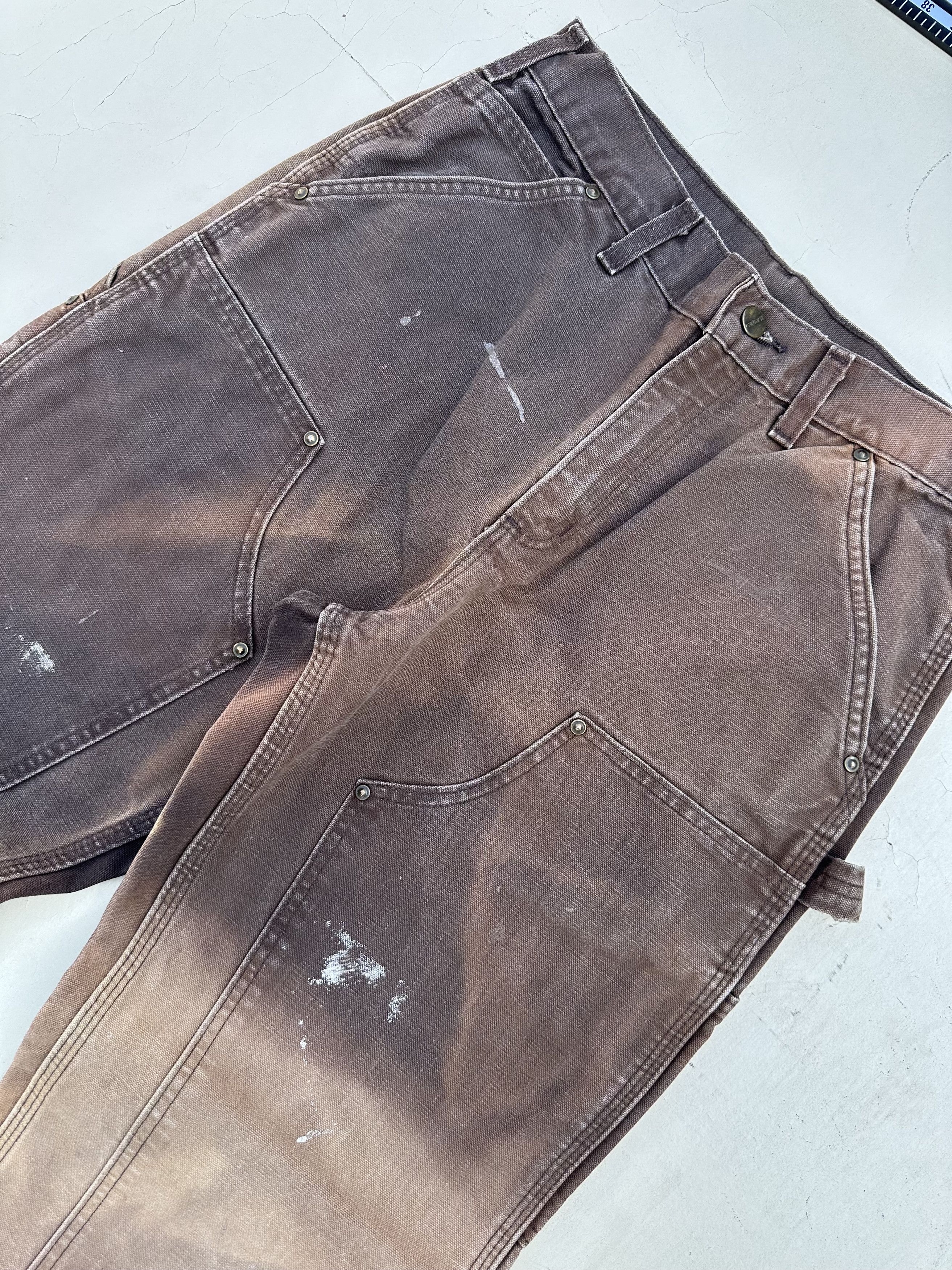 Carhartt Vintage faded browns Carhartt double knee Size US 29 - 2 Thumbnail