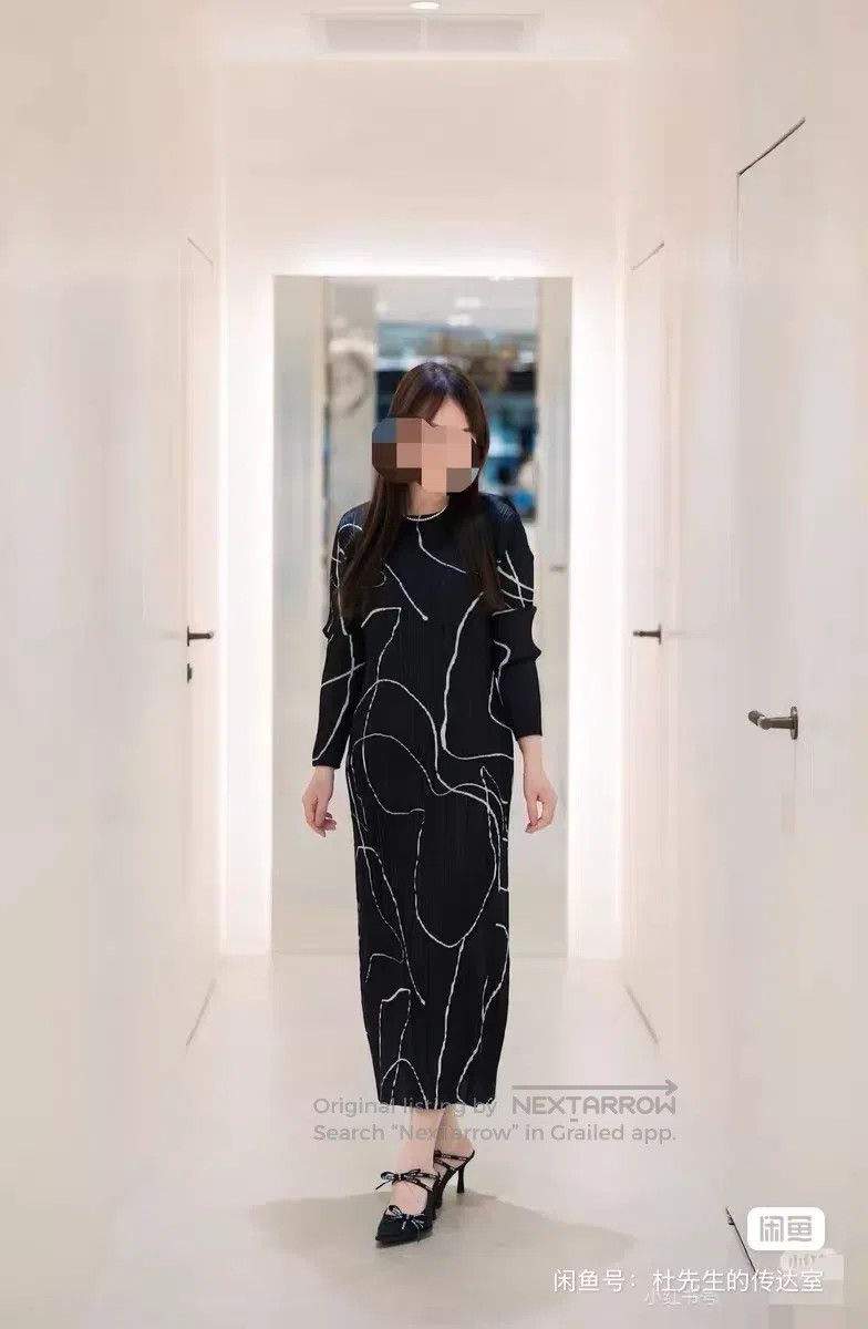Issey Miyake Issey Miyake Black Spring Texture Dress Size M / US 6-8 / IT 42-44 - 7 Thumbnail