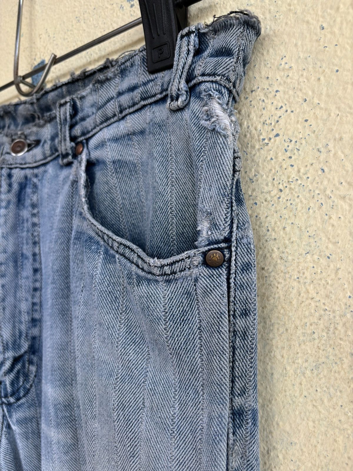 Levi's Vintage 80’s Levi’s 515 Made In USA Distressed Denim Size US 34 / EU 50 - 6 Thumbnail