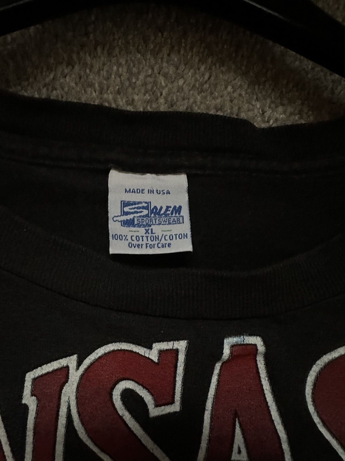 Salem Sportswear × Vintage 1993 Salem Sportswear Chiefs Lightning Tee Size US XL / EU 56 / 4 - 3 Thumbnail