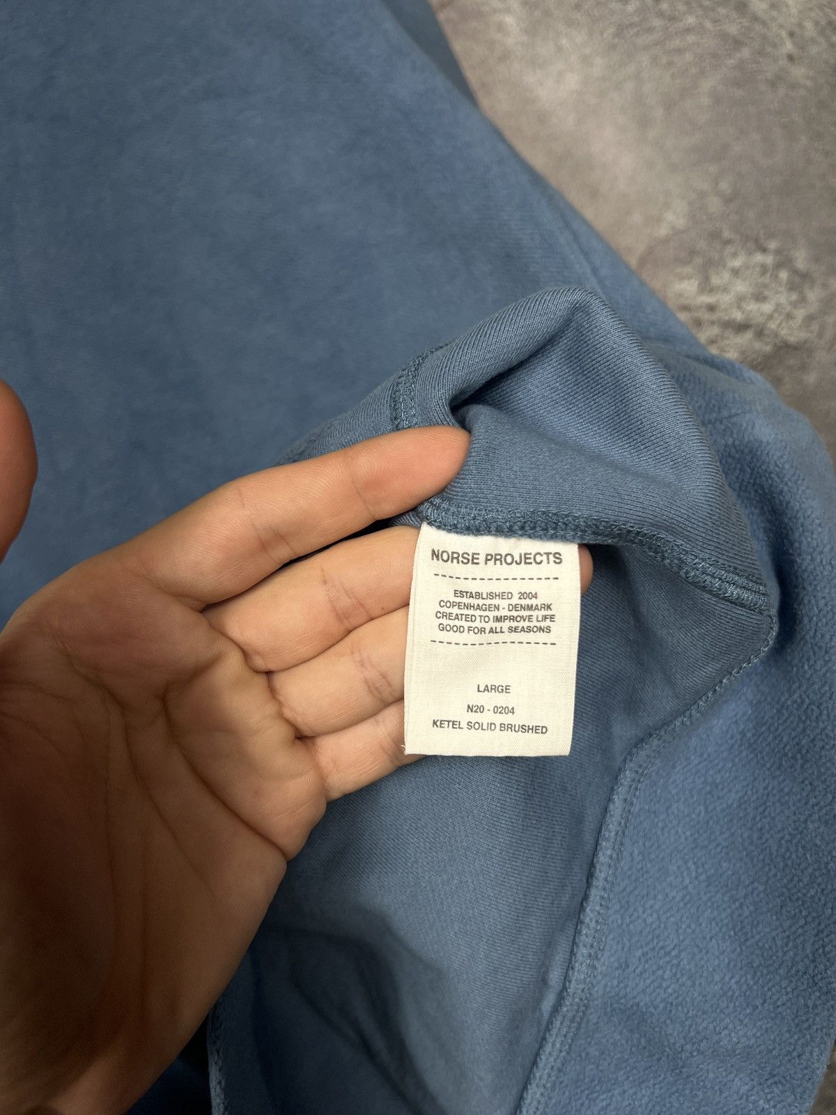 Norse Projects Norse Project Ketel Solid Brushed Classic Sweatshirt Crew Size US L / EU 52-54 / 3 - 10 Thumbnail