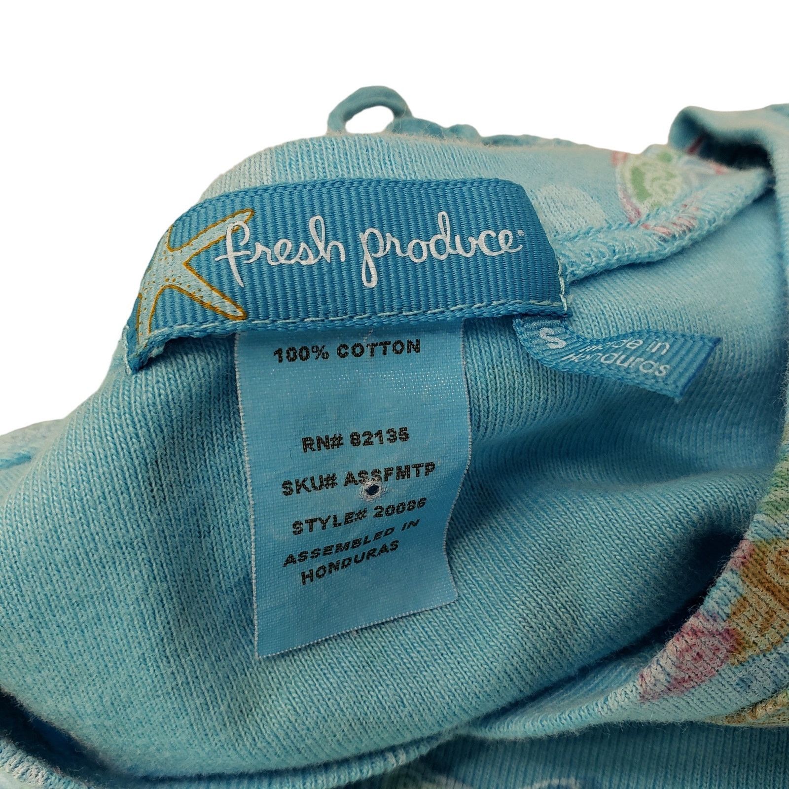 Other Freshly Produce Womens Pj Set Size Small 100% Cotton Sea Tur Size 28" / US 6 / IT 42 - 3 Thumbnail