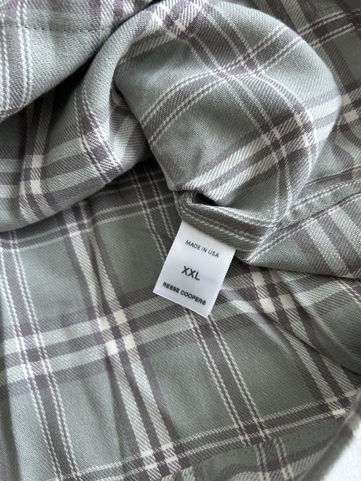 Reese Cooper Reese Cooper Cropped Split Flannel Shirt USA Size US XXL / EU 58 / 5 - 6 Thumbnail