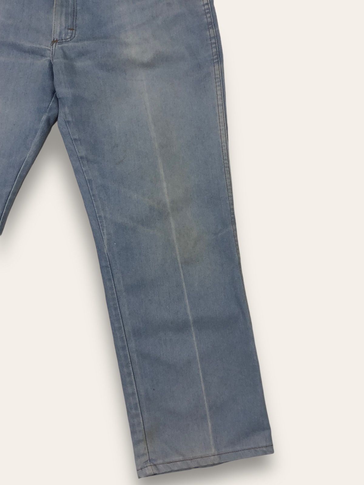 Vintage Vintage WRANGLER Light Blue Pants Wide Baggy Size US 33 - 2 Thumbnail