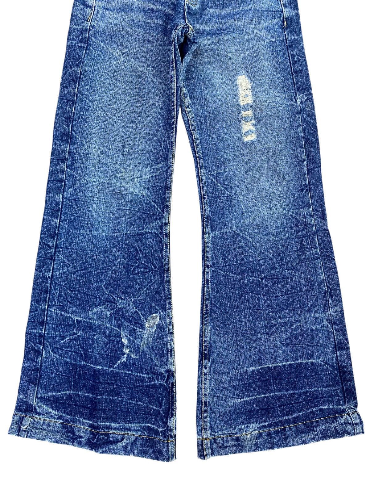 Other Africataro Brand Thunder Faded Wash Style Flare Jeans Size US 28 / EU 44 - 9 Thumbnail