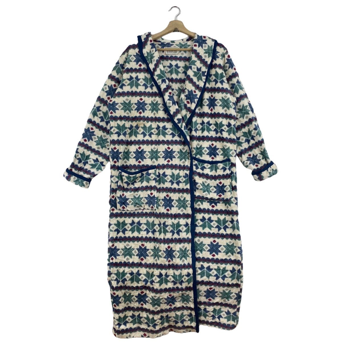 L.L. Bean × Native LL BEAN USA Retro Sherpa Navajo Aztec Native Overprint Long Size US XL / EU 56 / 4 - 1 Thumbnail