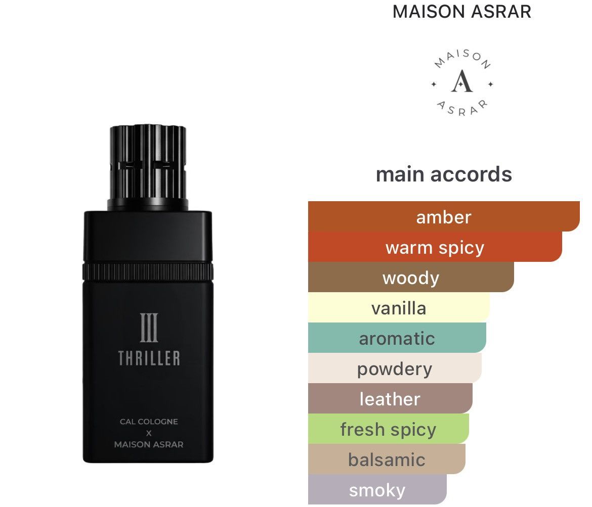Other Maison Asrar x Cal Cologne Thriller III 5ml Supreme Quality Size ONE SIZE - 3 Thumbnail
