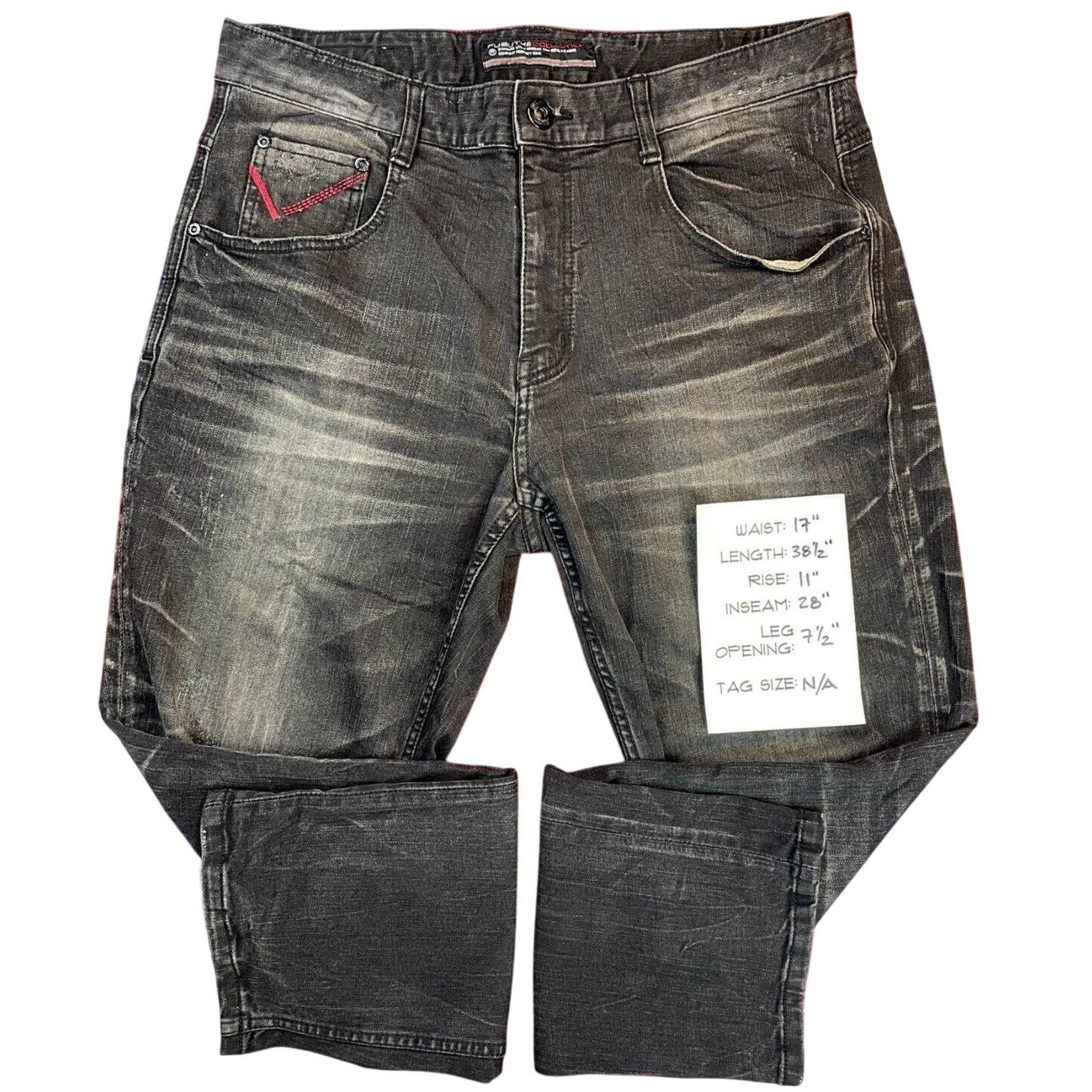 Fubu Vintage FUBU Black Mens Jeans (34x28) Y2K NYC Bridge 90s Size US 34 / EU 50 - 5 Thumbnail