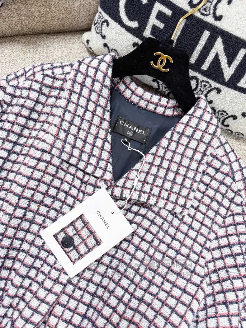 Chanel Chanel Plaid lashed thin flash dress Size XS / US 0-2 / IT 36-38 - 4 Thumbnail