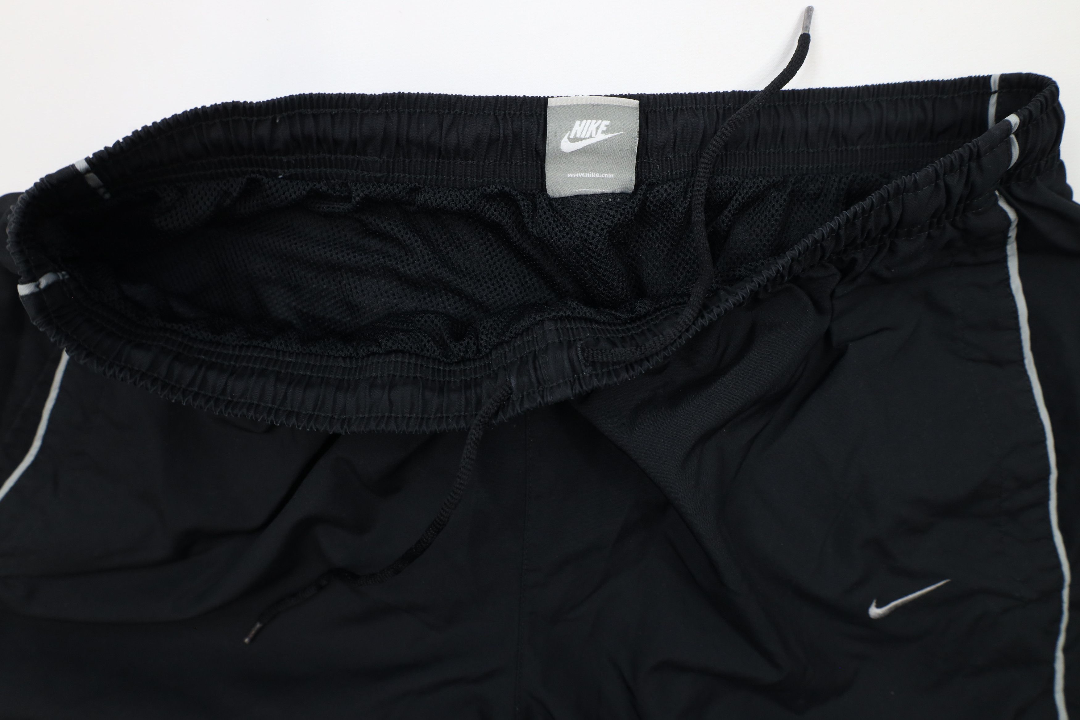 Nike × Vintage Vintage 90s Y2K Nike Travis Scott Mini Swoosh Wide Leg Pants Size US 36 / EU 52 - 9 Thumbnail