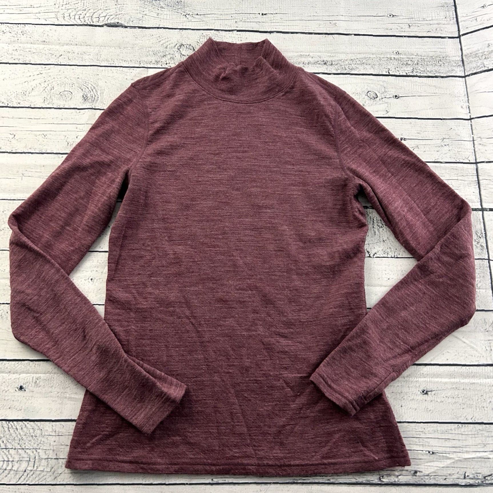 Vintage Wicked Sweater Wool Merino Blend Turtleneck Women's Small Maroon Red Pullover Womens Size S / US 4 / IT 40 - 2 Thumbnail