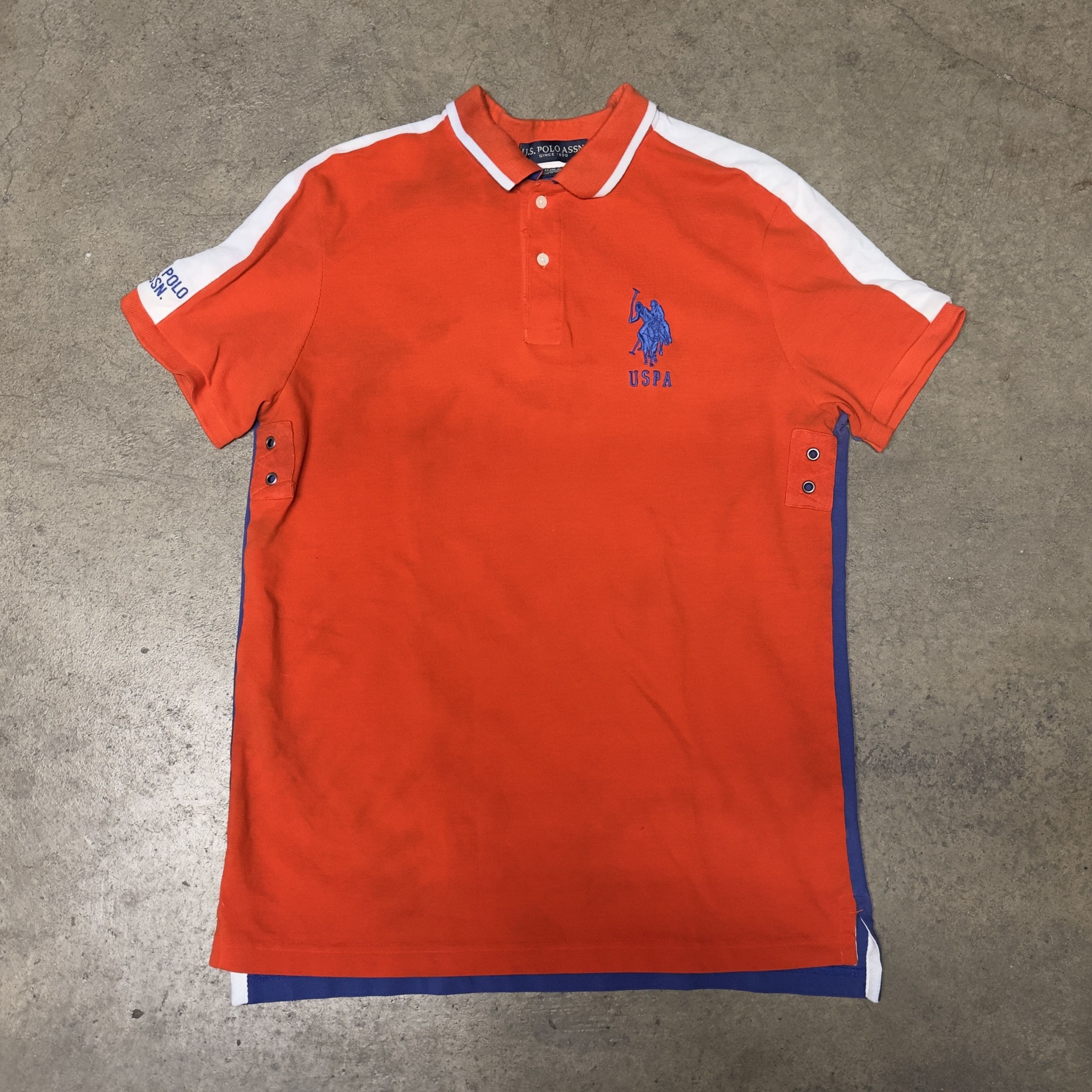 U.S. Polo Assn. Ralph Lauren US Polo Assn USPA Colorblock Polo Size US L / EU 52-54 / 3 - 1 Thumbnail