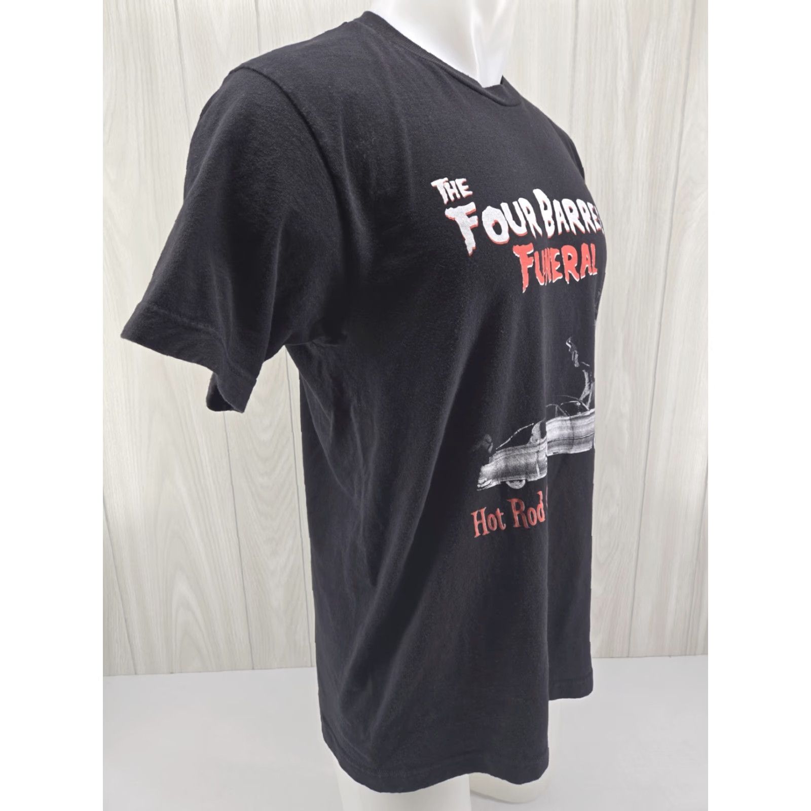 Tultex Tultex The Four Barrel Funeral Band T Shirt fabric Cotton Blend Black Solid Halloween Mens L NS Size US L / EU 52-54 / 3 - 6 Thumbnail