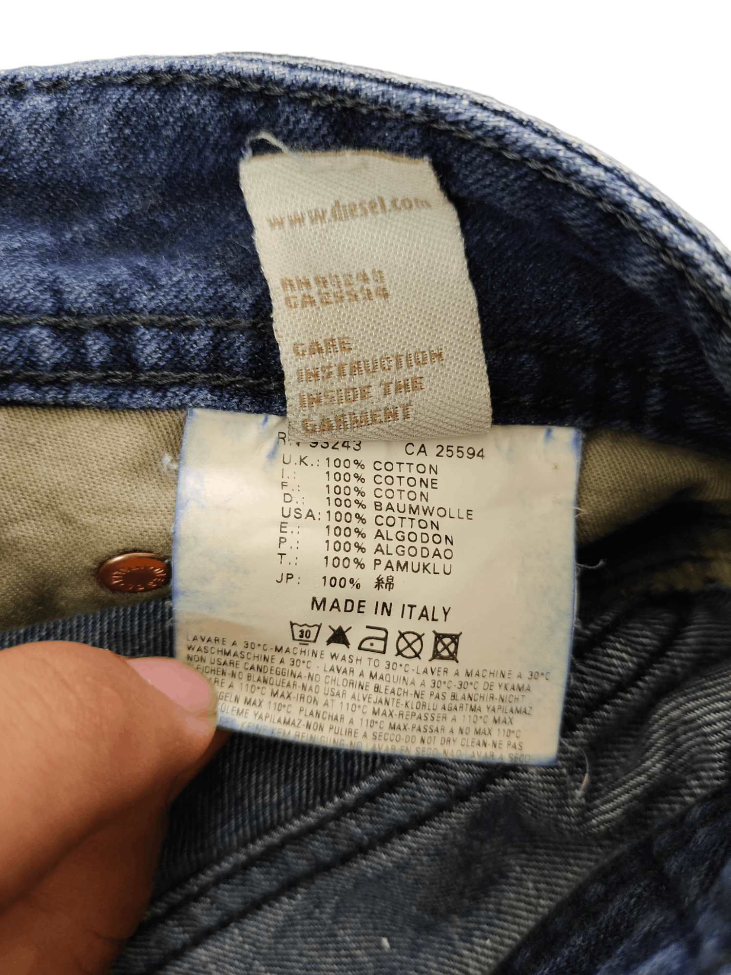 Diesel Vintage Y2k Diesel Viker Distressed Denim Jeans Streetwear Size US 29 - 11 Thumbnail
