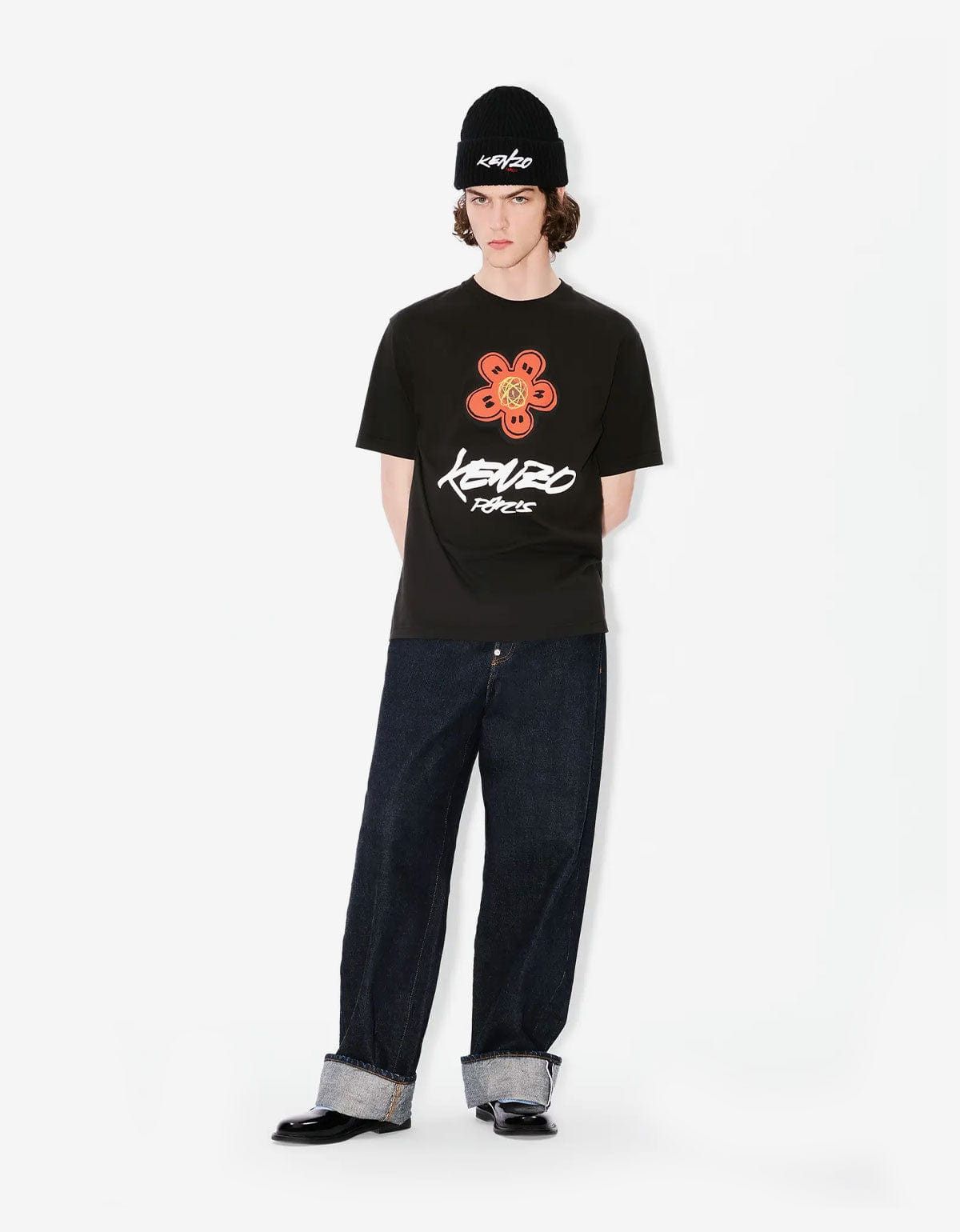 Kenzo Kenzo x Futura 2000 Black Boke Flower Logo T-Shirt Size US S / EU 44-46 / 1 - 7 Thumbnail