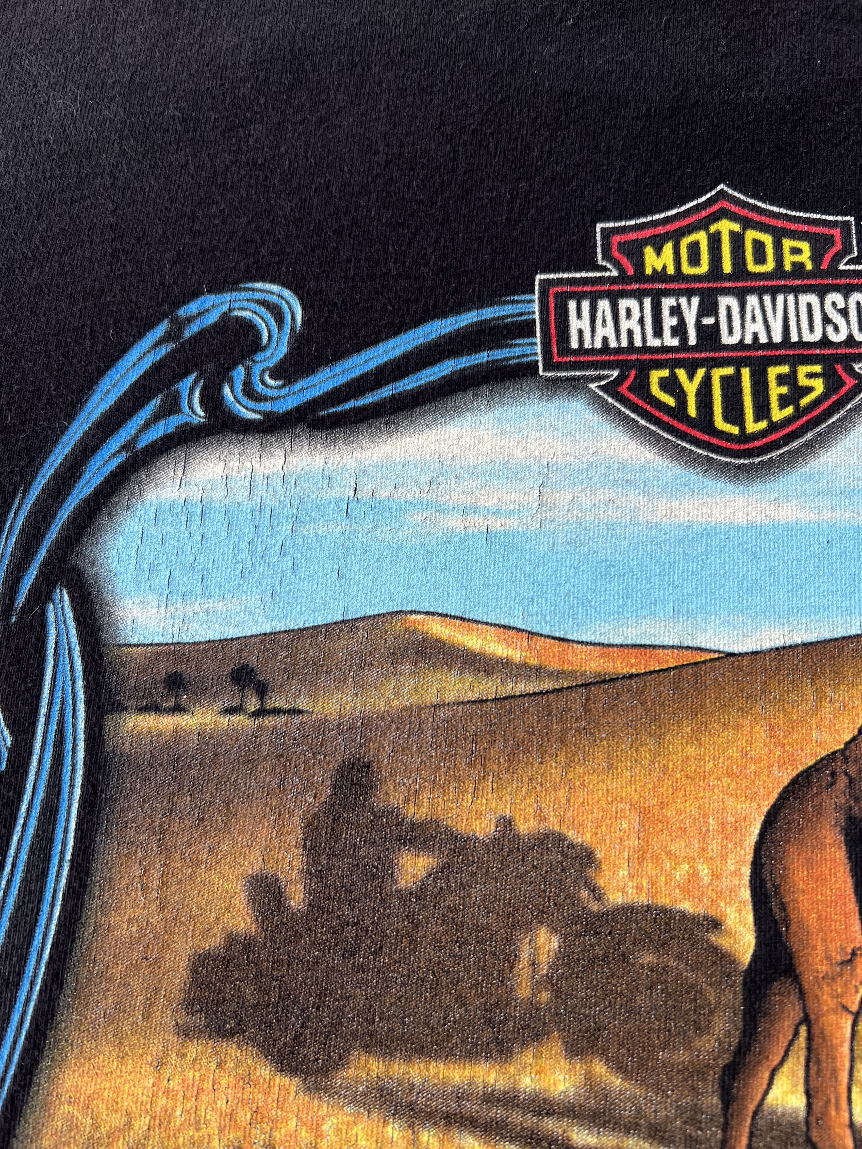 Harley Davidson Vintage 2009 Harley Davidson Dubai Eagle Black T-shirt Size US S / EU 44-46 / 1 - 13 Thumbnail