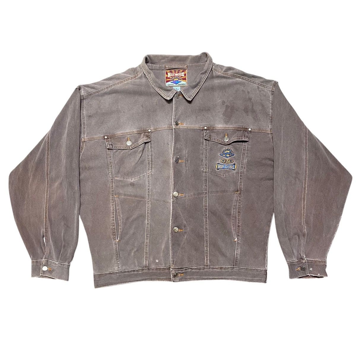 Rip Curl Vintage 90s Rip Curl Trucker Jacket Oversized Size US XL / EU 56 / 4 - 1 Thumbnail