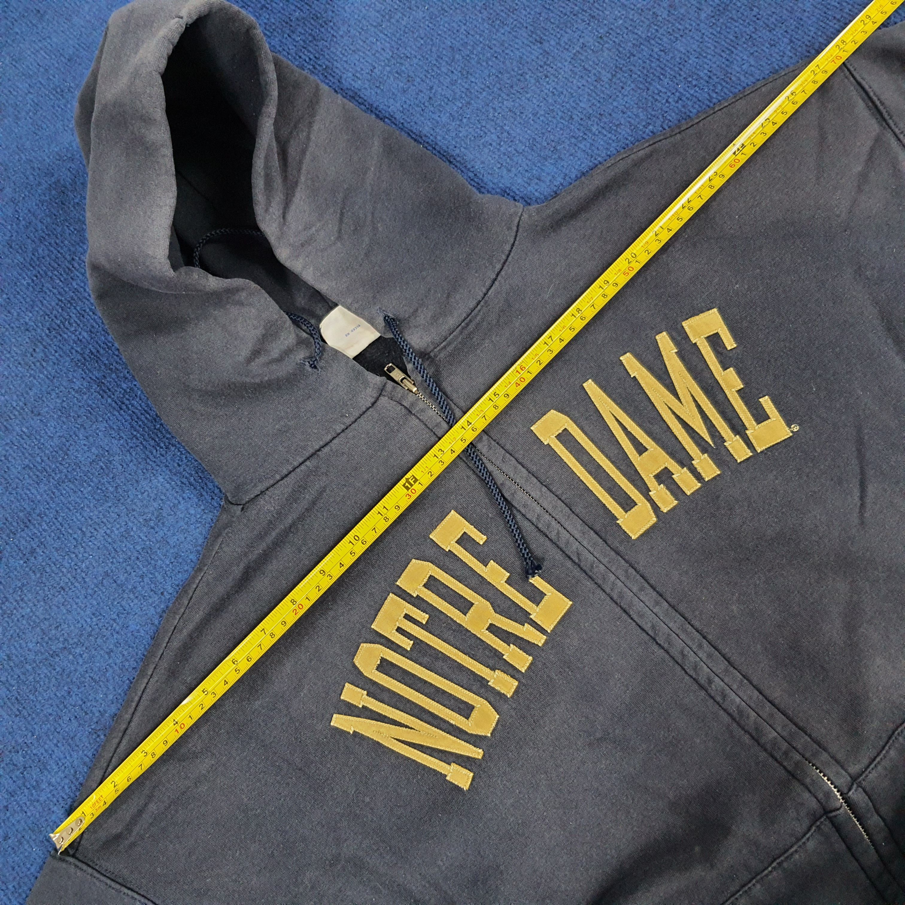 NFL × Vintage Vintage NFL Notre Dame Zipper Hoodies Size US XXL / EU 58 / 5 - 8 Thumbnail