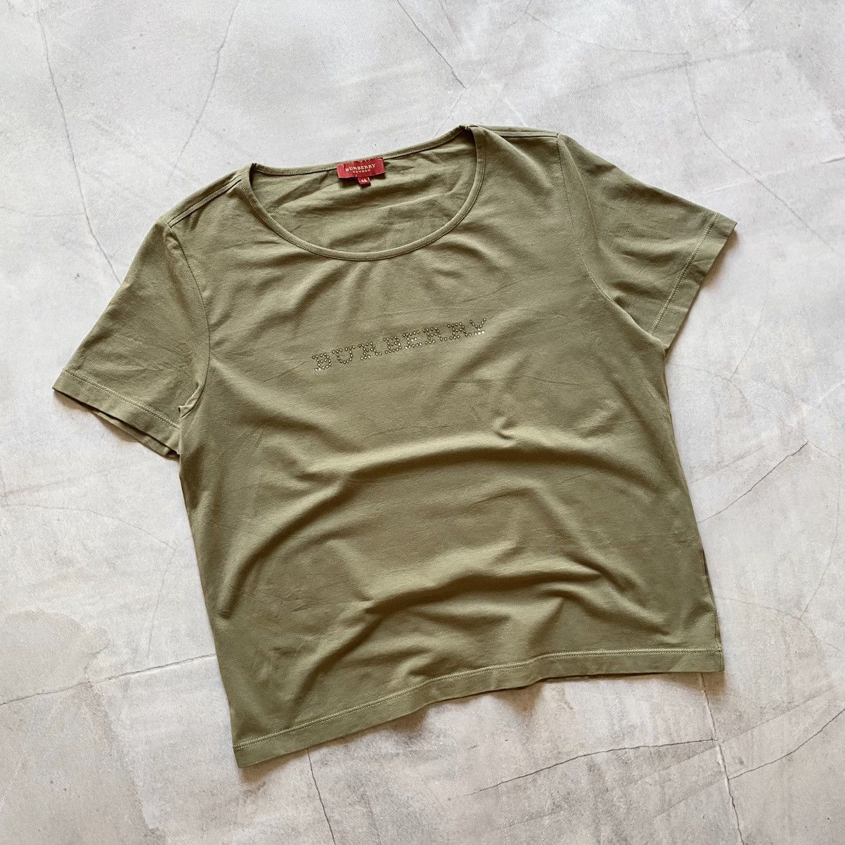 Burberry Vintage Burberry Red Label Rhinestone Big Logo T-shirt Tee Size XL / US 12-14 / IT 48-50 - 1 Thumbnail