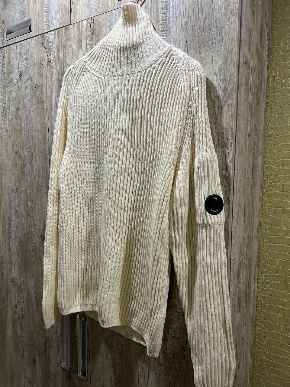 C.P. Company C.P. Company Heavy Ribbed Merino Roll Neck Wool Sweater Size US L / EU 52-54 / 3 - 4 Thumbnail