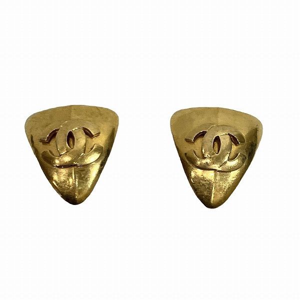 Chanel Chanel Chanel Coco Mark Earrings Metal Earrings 97P in Great Condition Size ONE SIZE - 1 Thumbnail