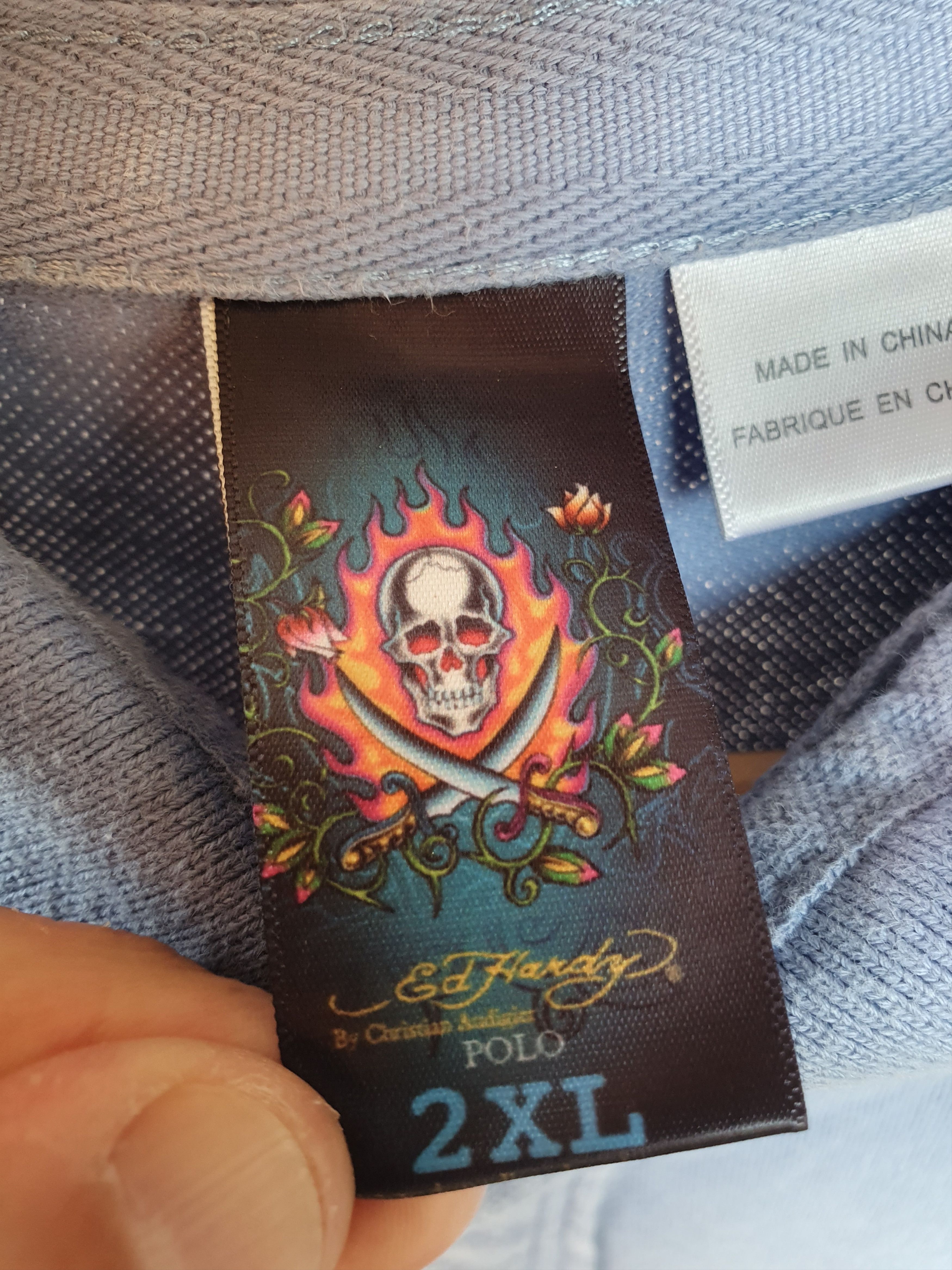Christian Audigier × Ed Hardy Ed Hardy by Christian Audigier Polo Vtg Y2K Double Sided XXL Size US XXL / EU 58 / 5 - 3 Thumbnail