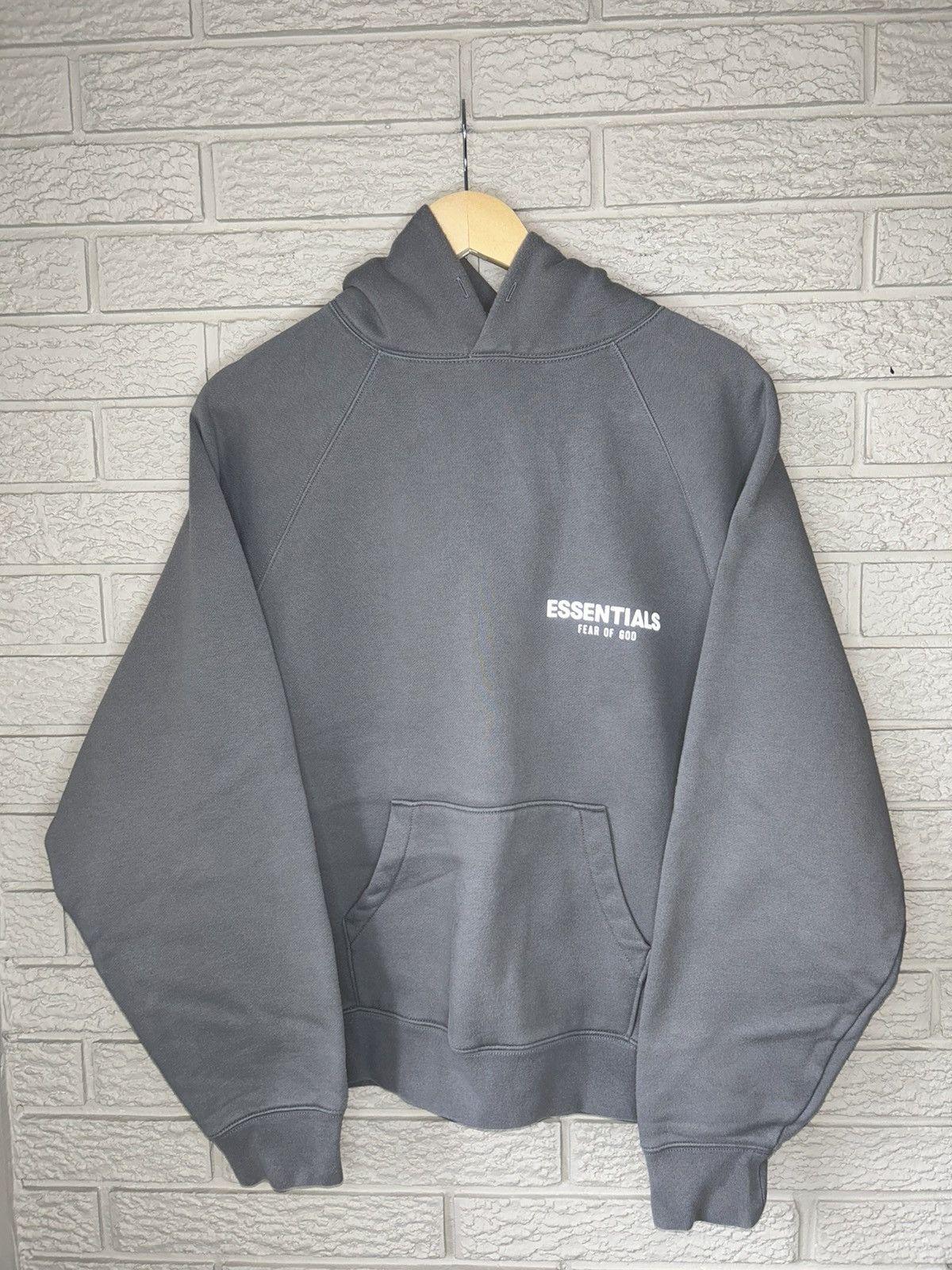 image of Essentials Cement/pebble Hoodie Nordstrom in Cement Grey, Men's (Size Medium)