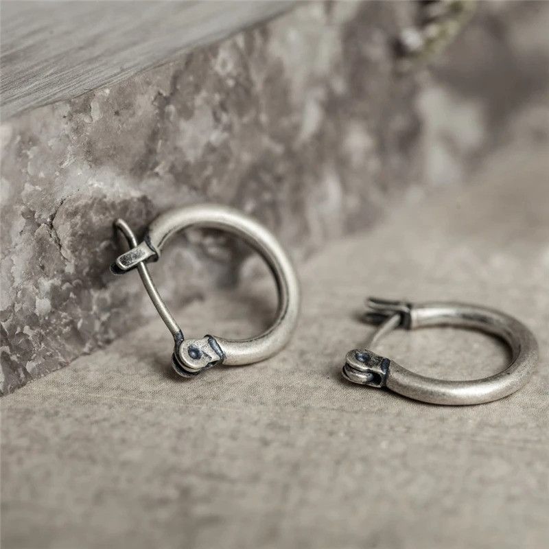 Jewelry Circle Hoop Earrings 925 Sterling Silver Ear Jewelry Gift Size ONE SIZE - 7 Thumbnail