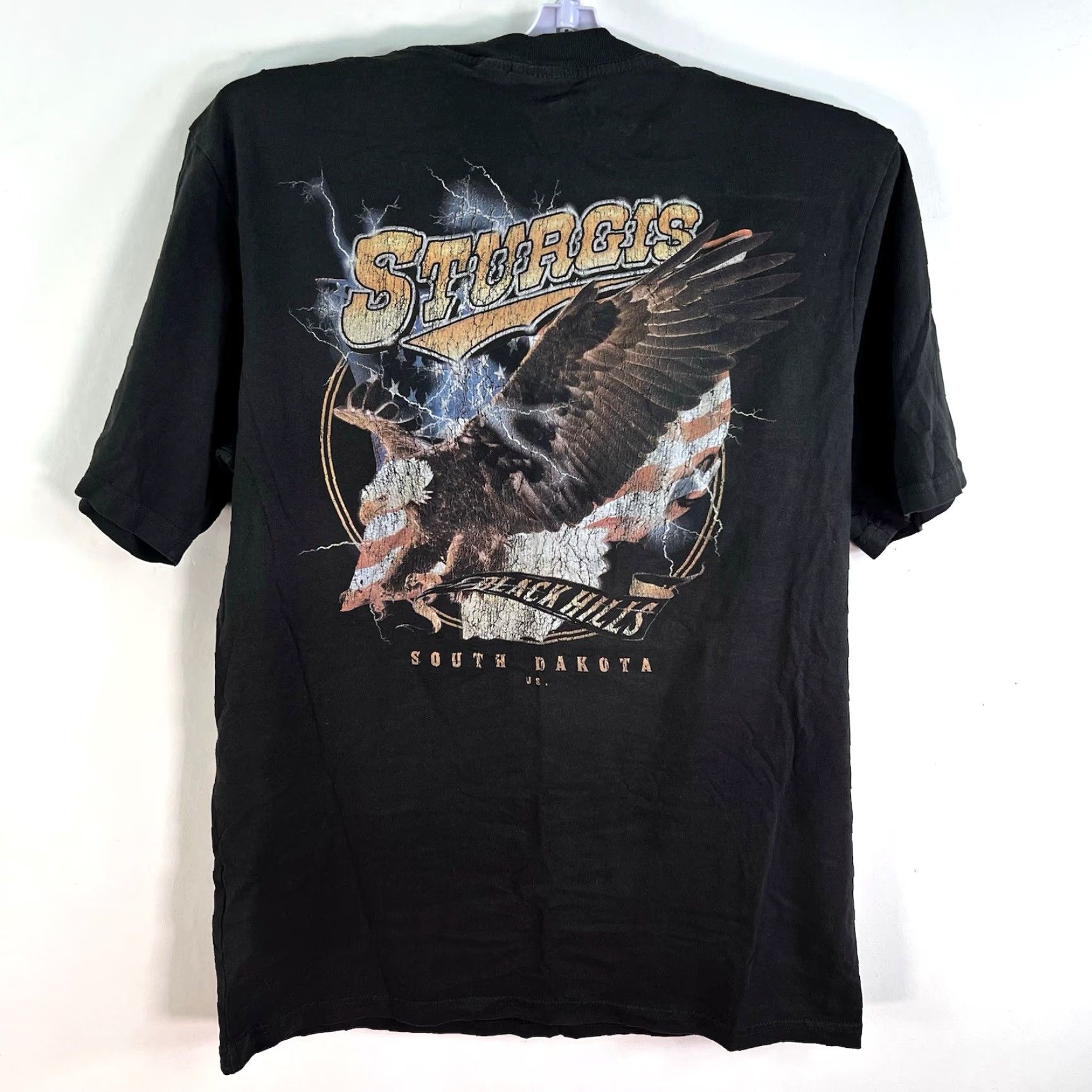 Vintage Sturgis Black Hills SD Eagle Destination T-Shirt Adult M Brown Size US M / EU 48-50 / 2 - 7 Thumbnail