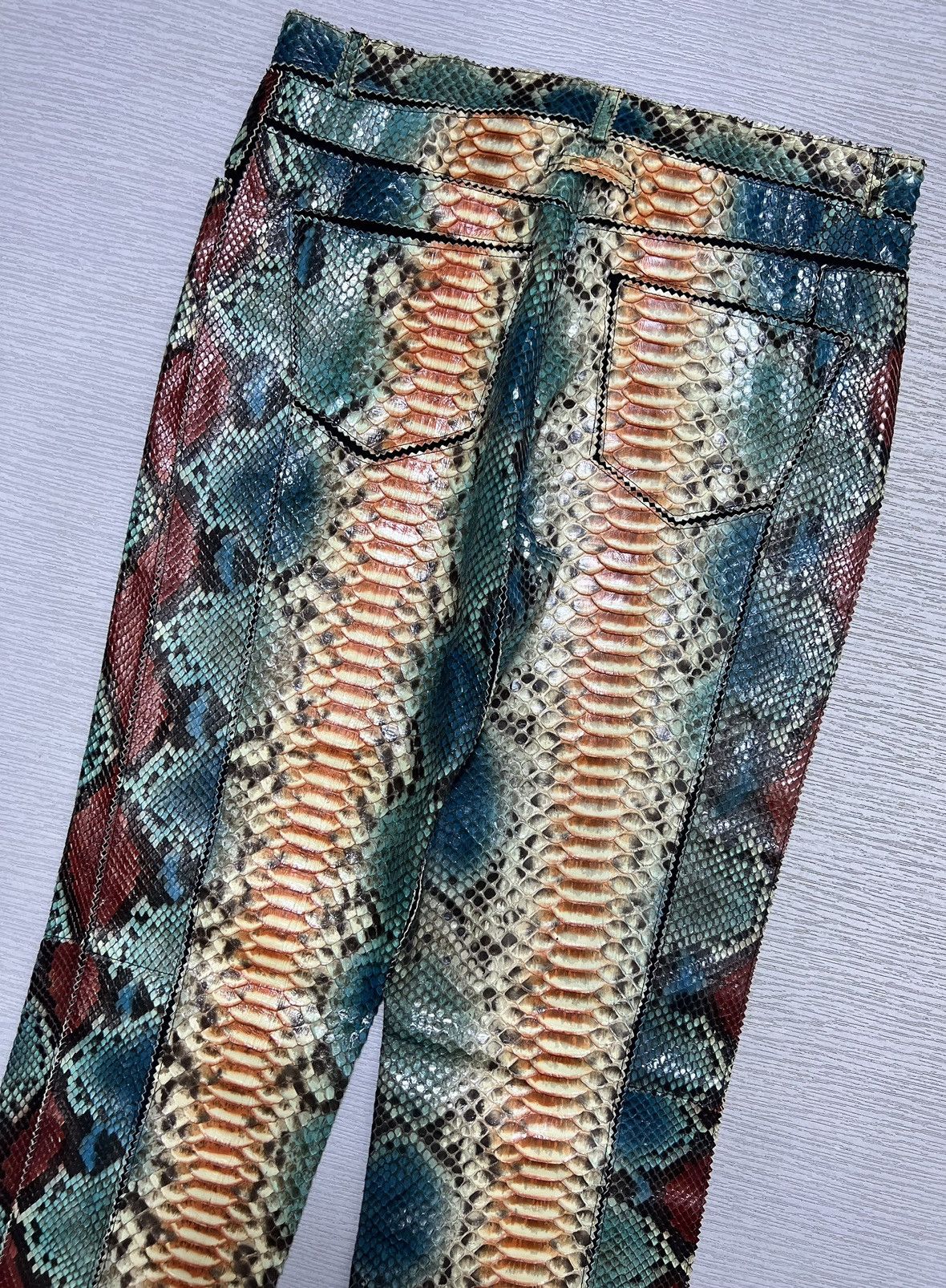 Jean Paul Gaultier Jean Paul Gaultier - S/S 2007 - Phyton Snake Skin Trousers Size US 30 / EU 46 - 11 Thumbnail