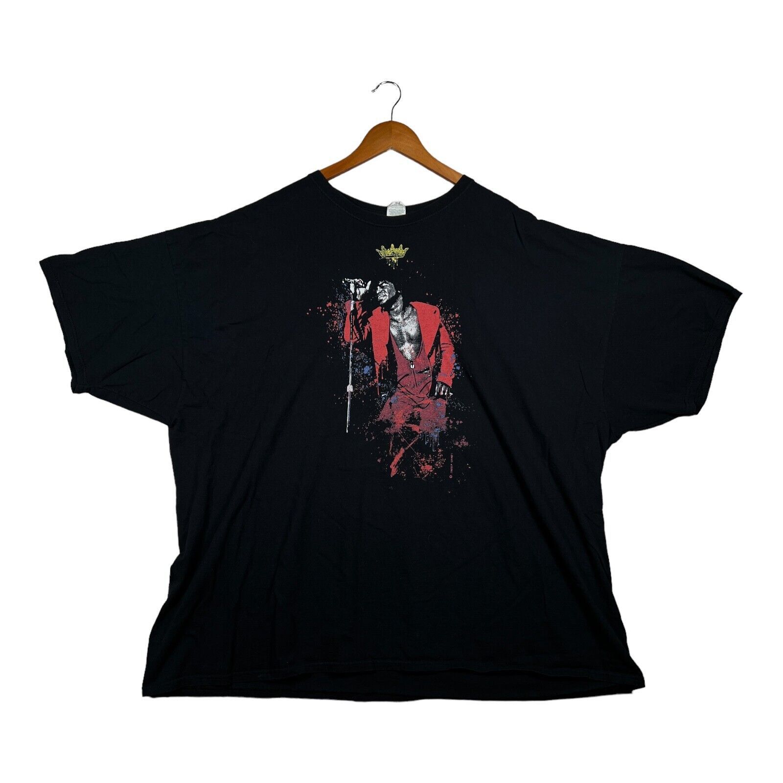 Fruit Of The Loom Vintage 80's James Brown Soul Funk Concert Tour T Shirt 5XL Size US XXL / EU 58 / 5 - 1 Thumbnail